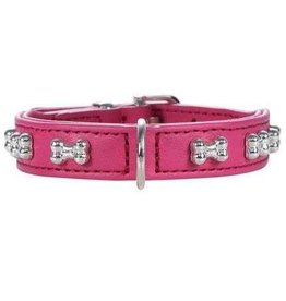 Hunter Hunter Halsband Modern Art Bone mini - Nickel - Pink