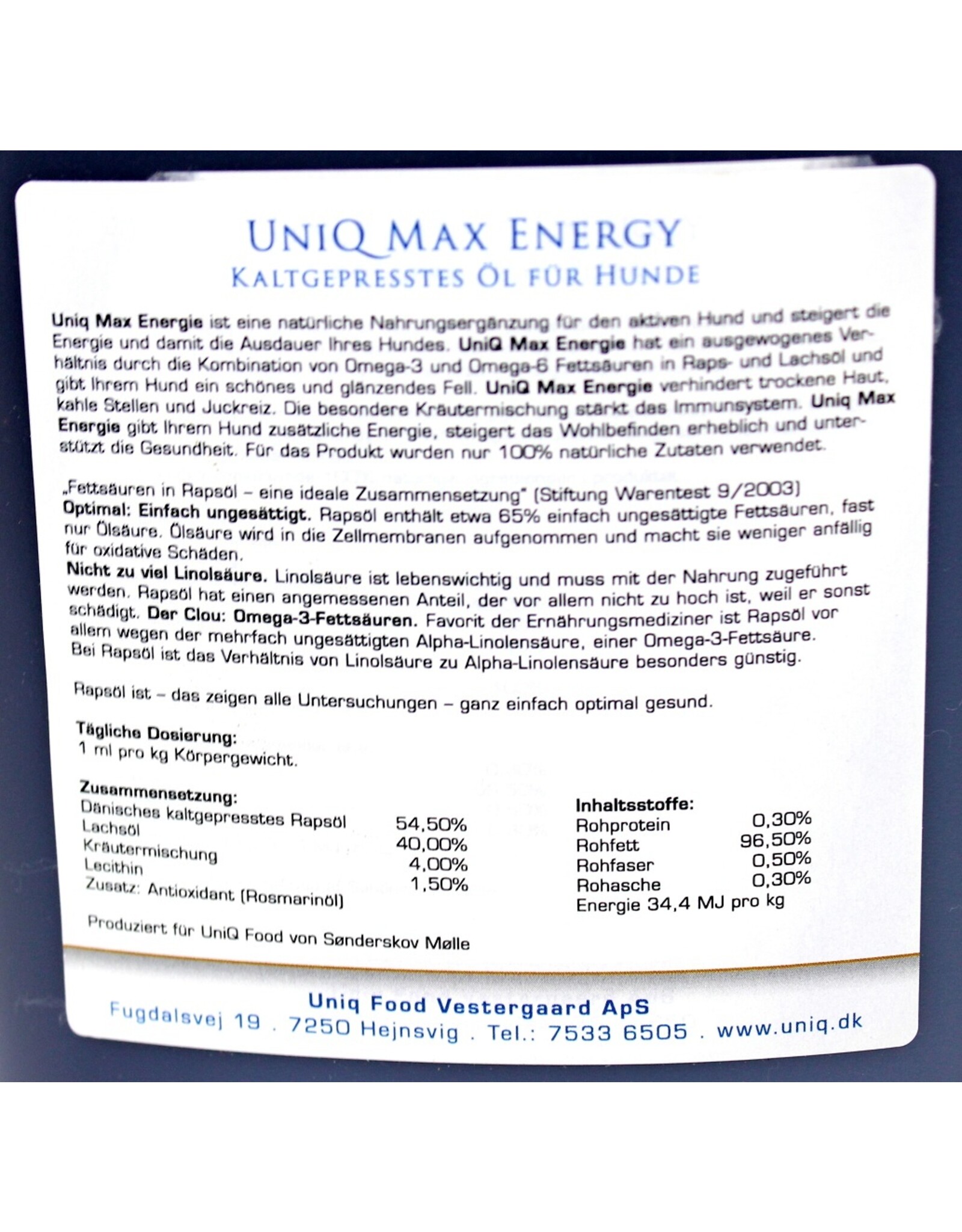 UniQ UniQ Max Energy Öl