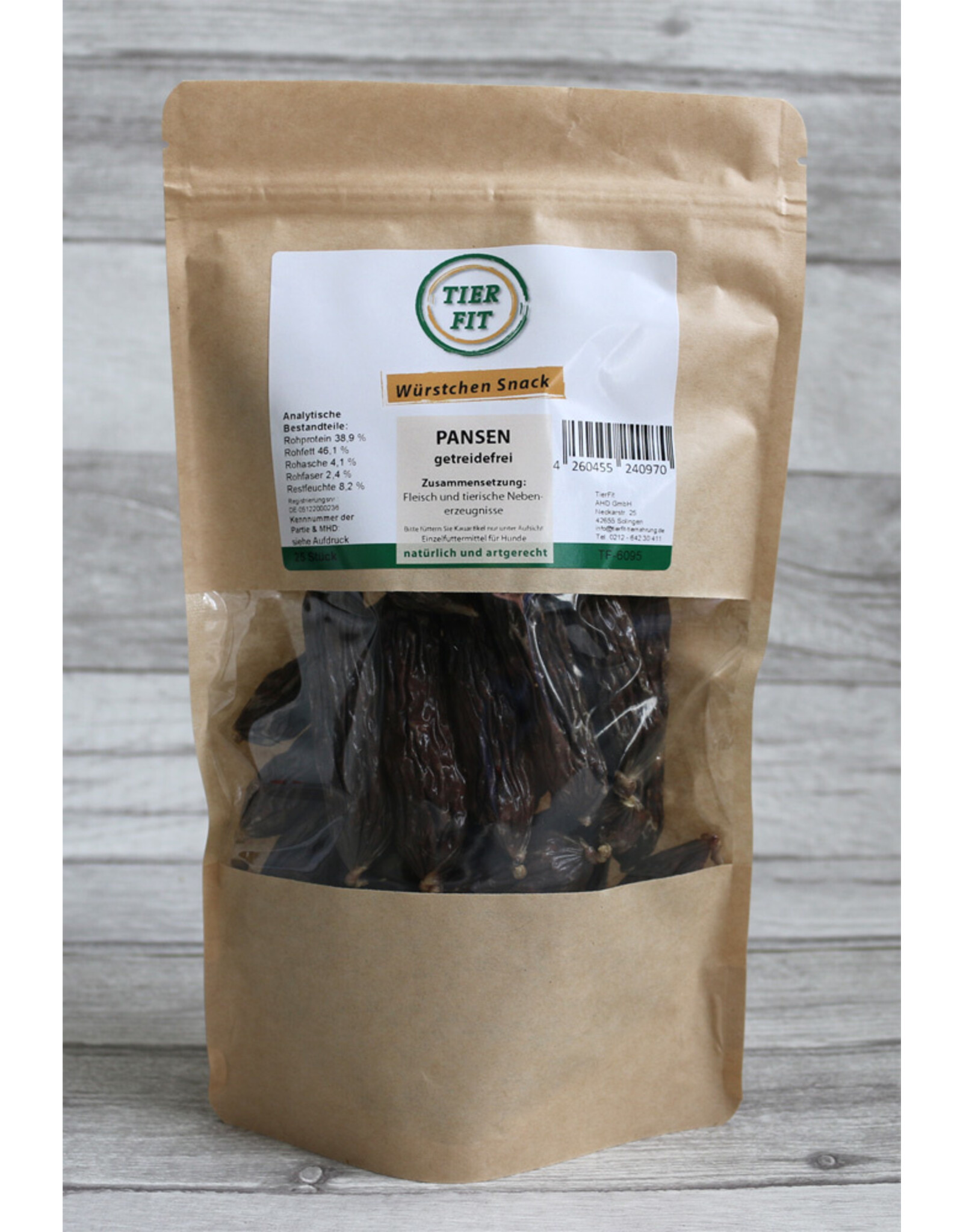 Tier Fit TierFit Würstchen Snack Pansen 25 Stück