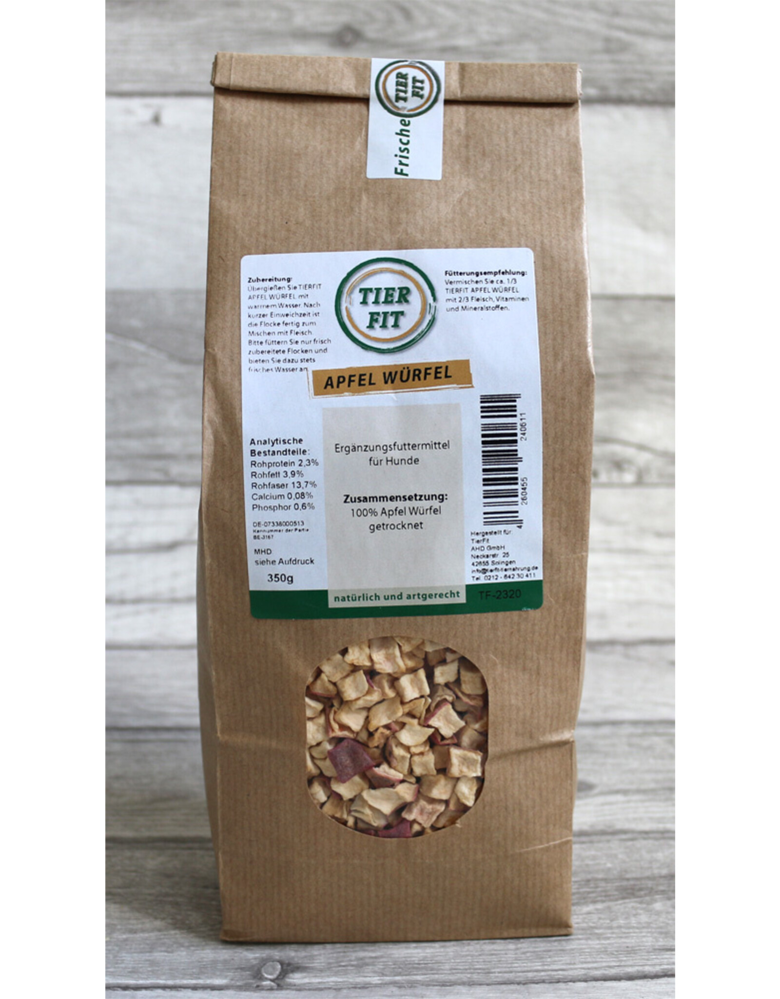 Tier Fit TierFit Apfel Würfel 350g