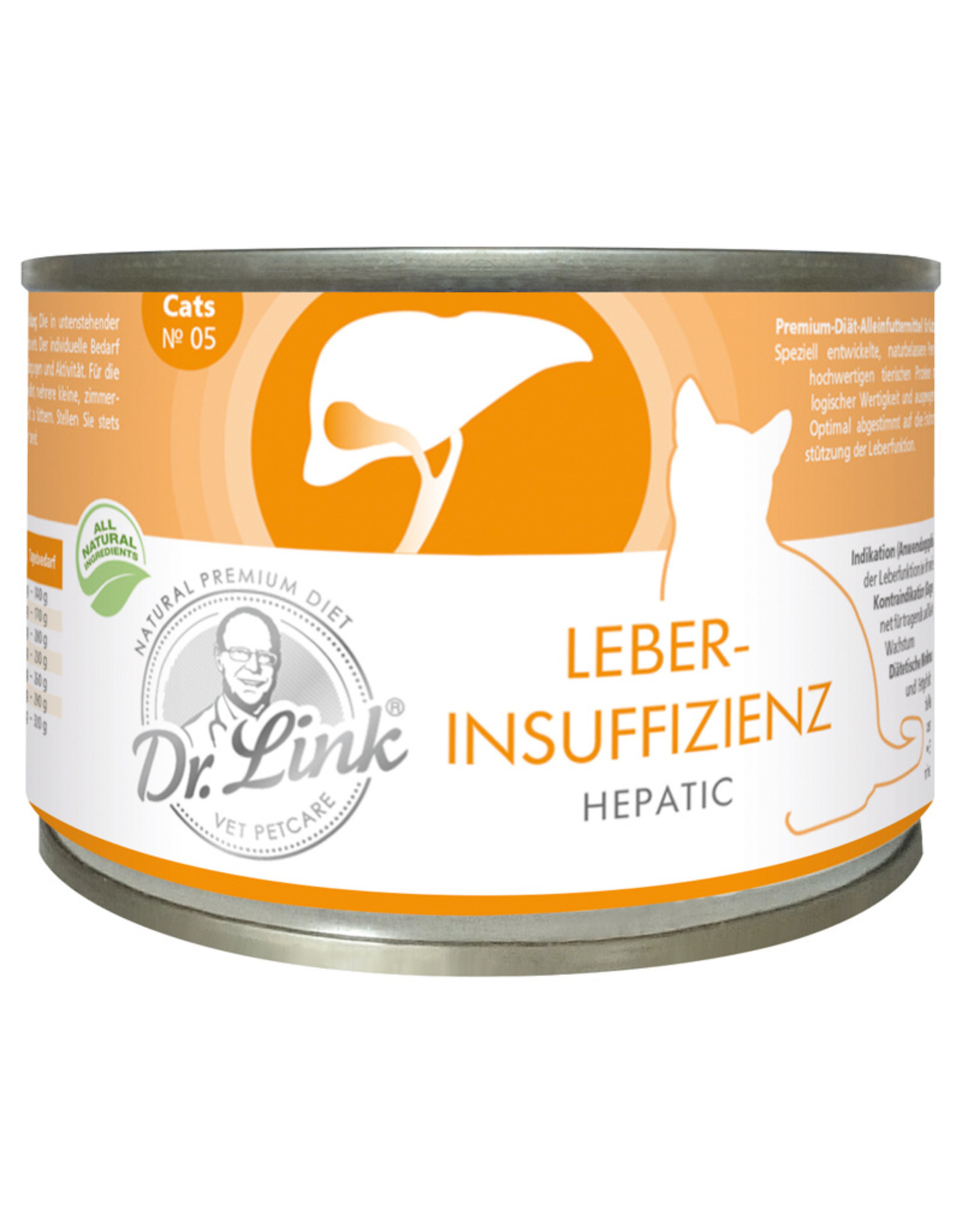 Dr. Link Dr. Link Leberinsuffiziens Hepatic 200g für Katzen