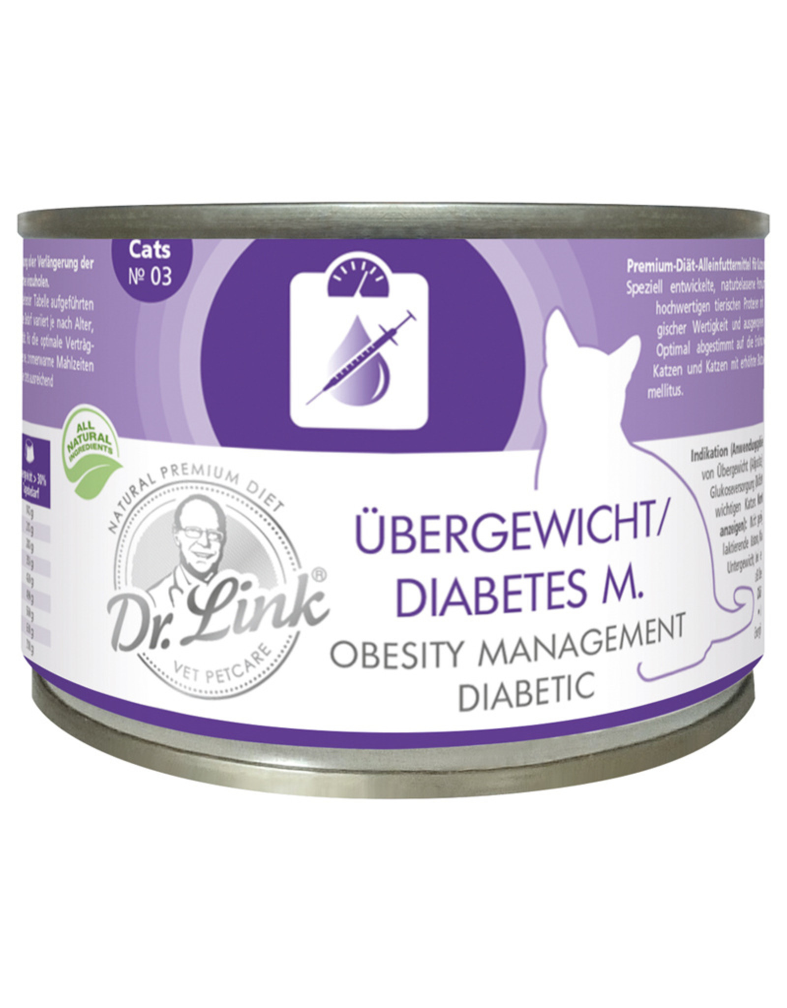 Dr. Link Dr. Link Übergewicht Diabetes 200g für Katzen