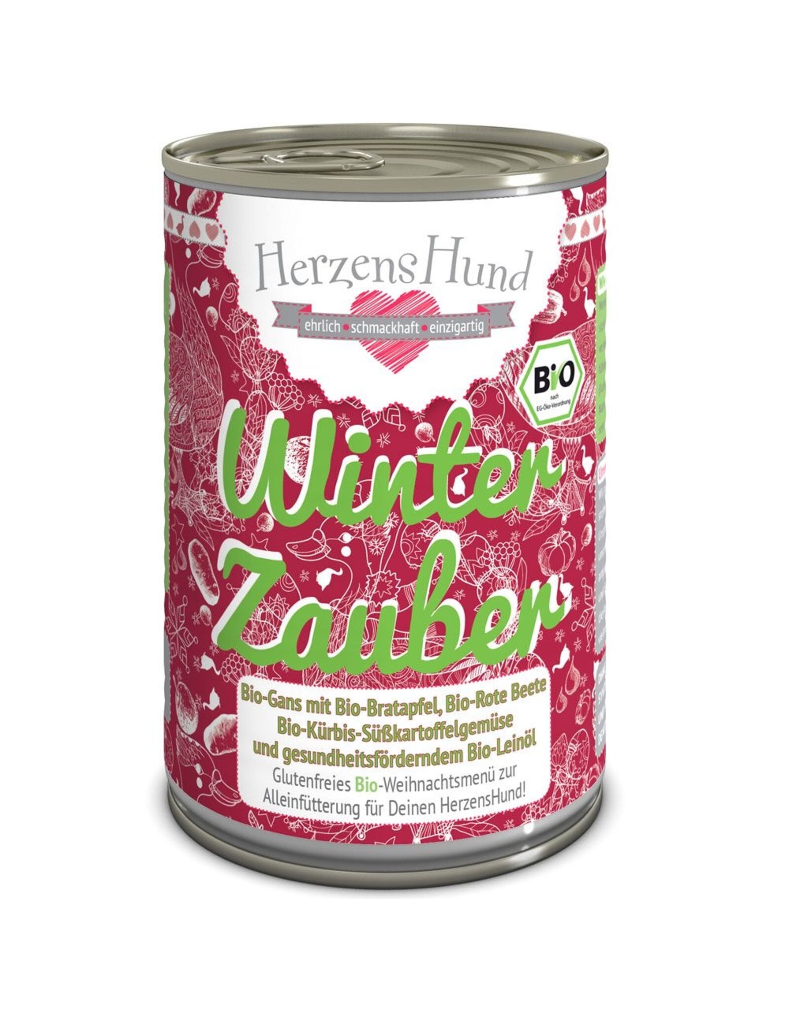 Herzenshund HerzensHund Bio Gans mit Bio-Gemüse 400g