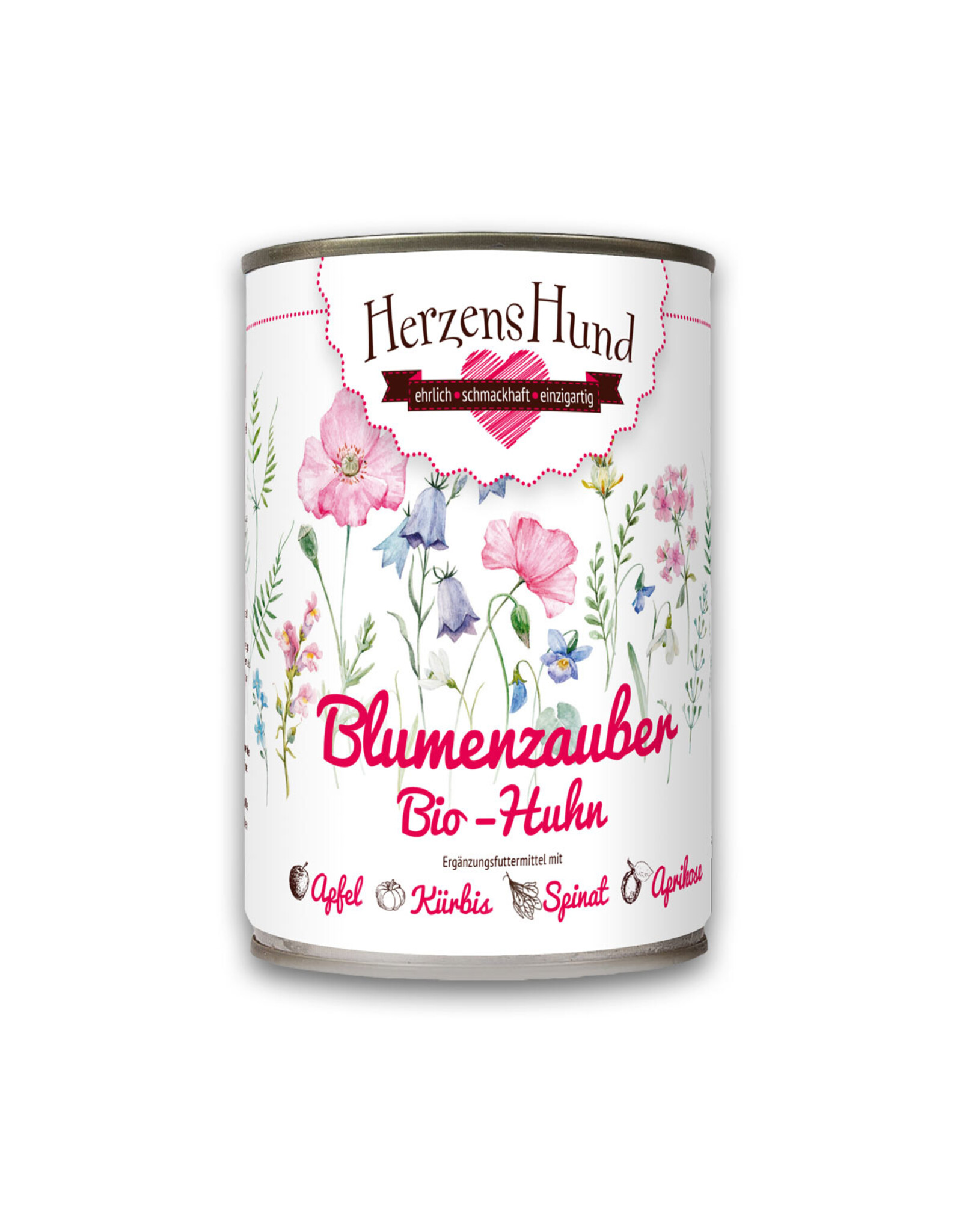 Herzenshund HerzensHund Blumenzauber Bio Huhn mit Bio Apfel