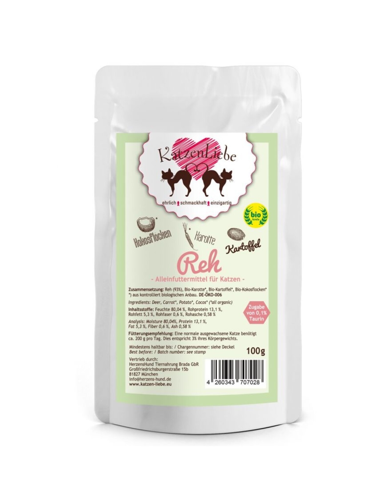 Katzenliebe Katzenliebe Reh mit Bio-Karotten