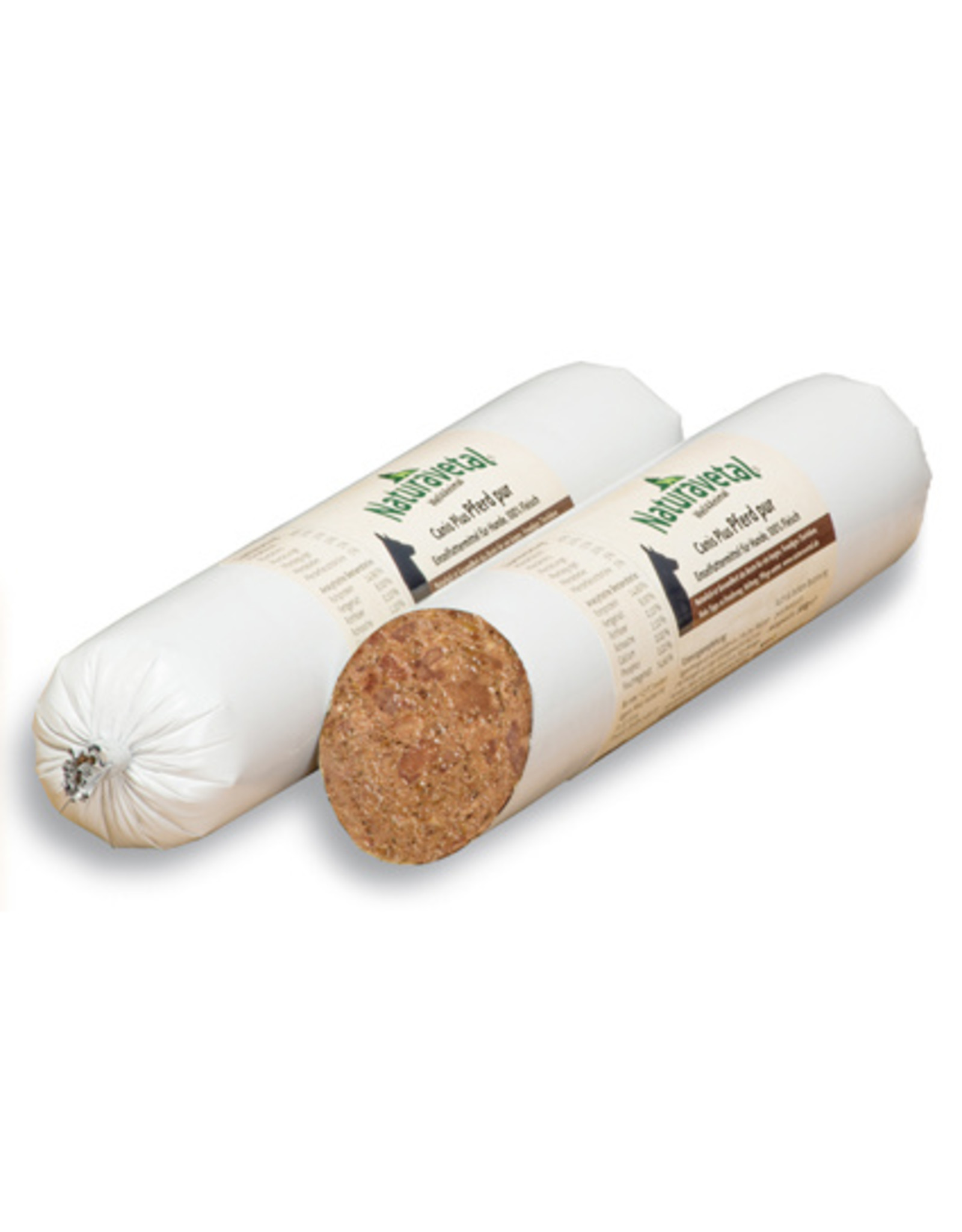 Naturavetal Naturavetal Canis Plus Pferd pur Fleischrolle 500g