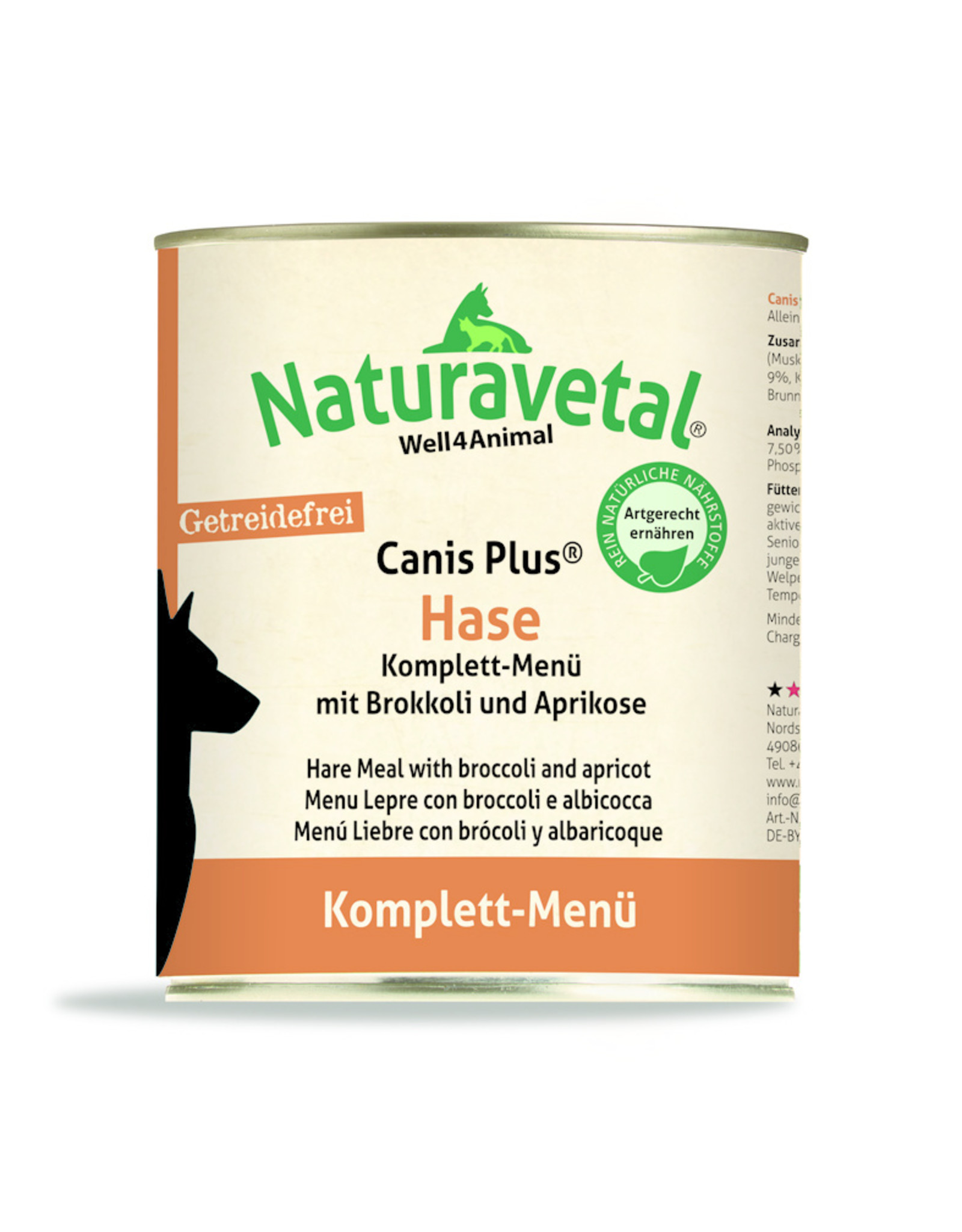 Naturavetal Naturavetal Canis Plus Menü Hase