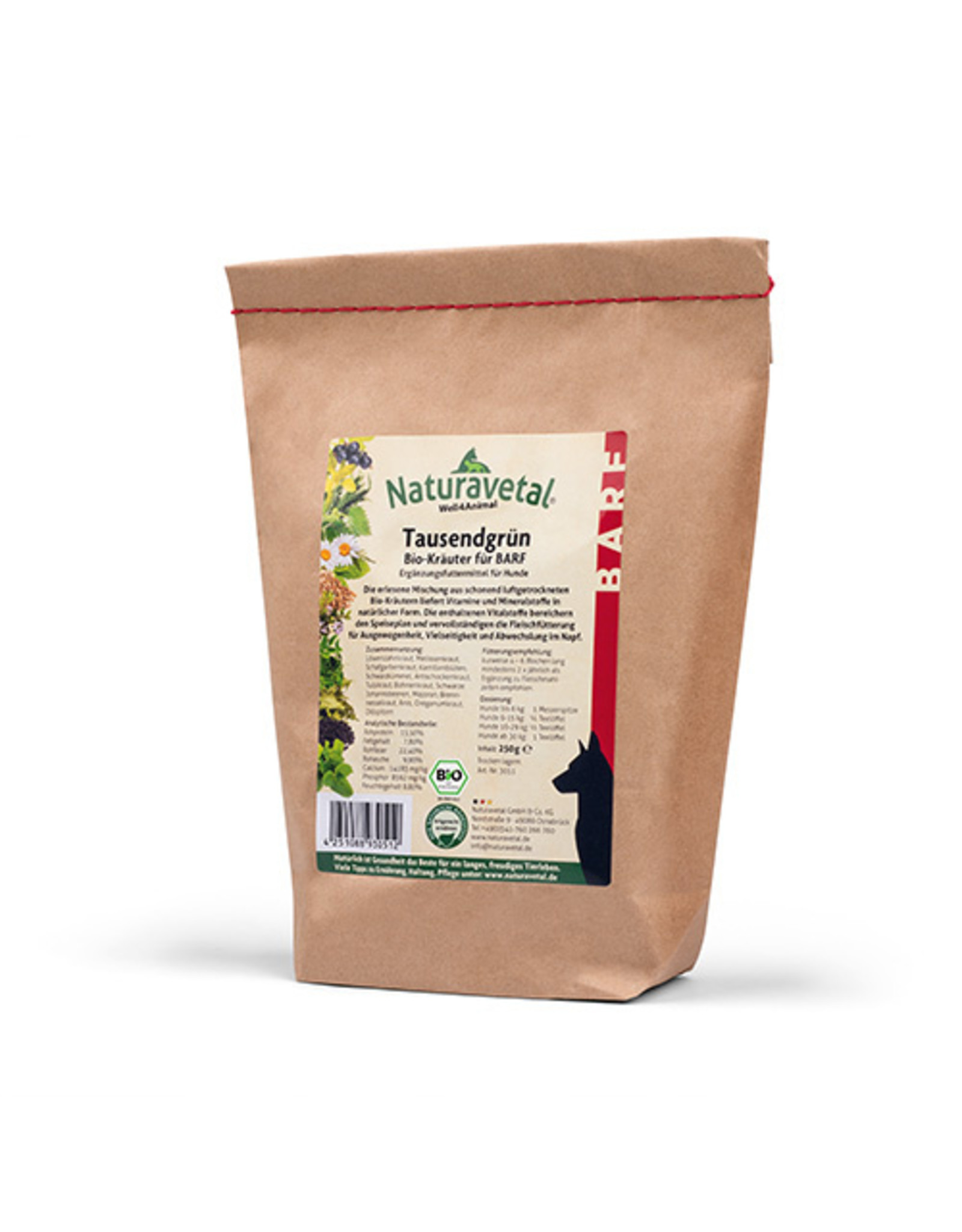 Naturavetal Naturavetal Canis Extra Tausendgrün 250g
