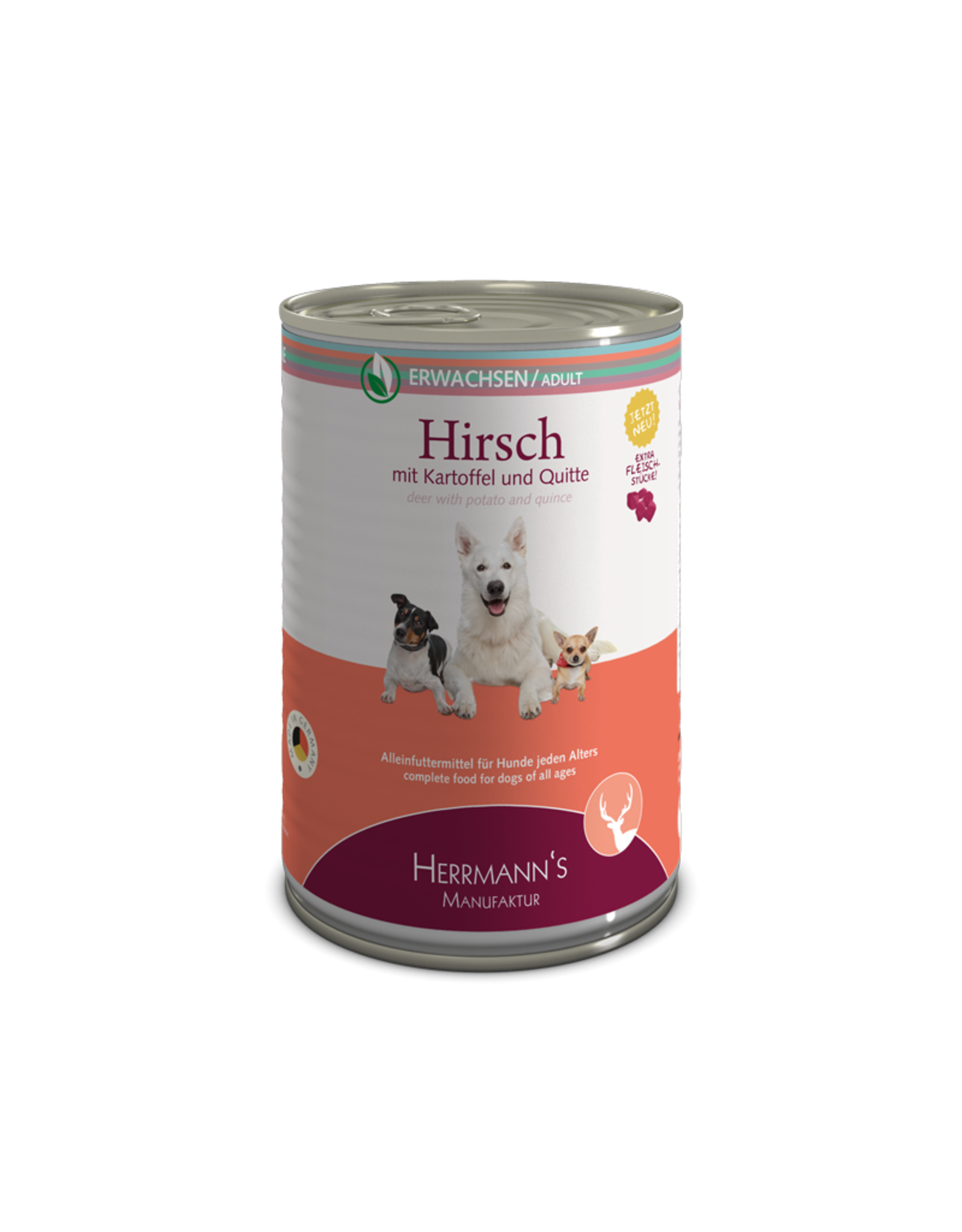 Herrmanns Herrmanns Hirsch mit Kartoffel und Quitte
