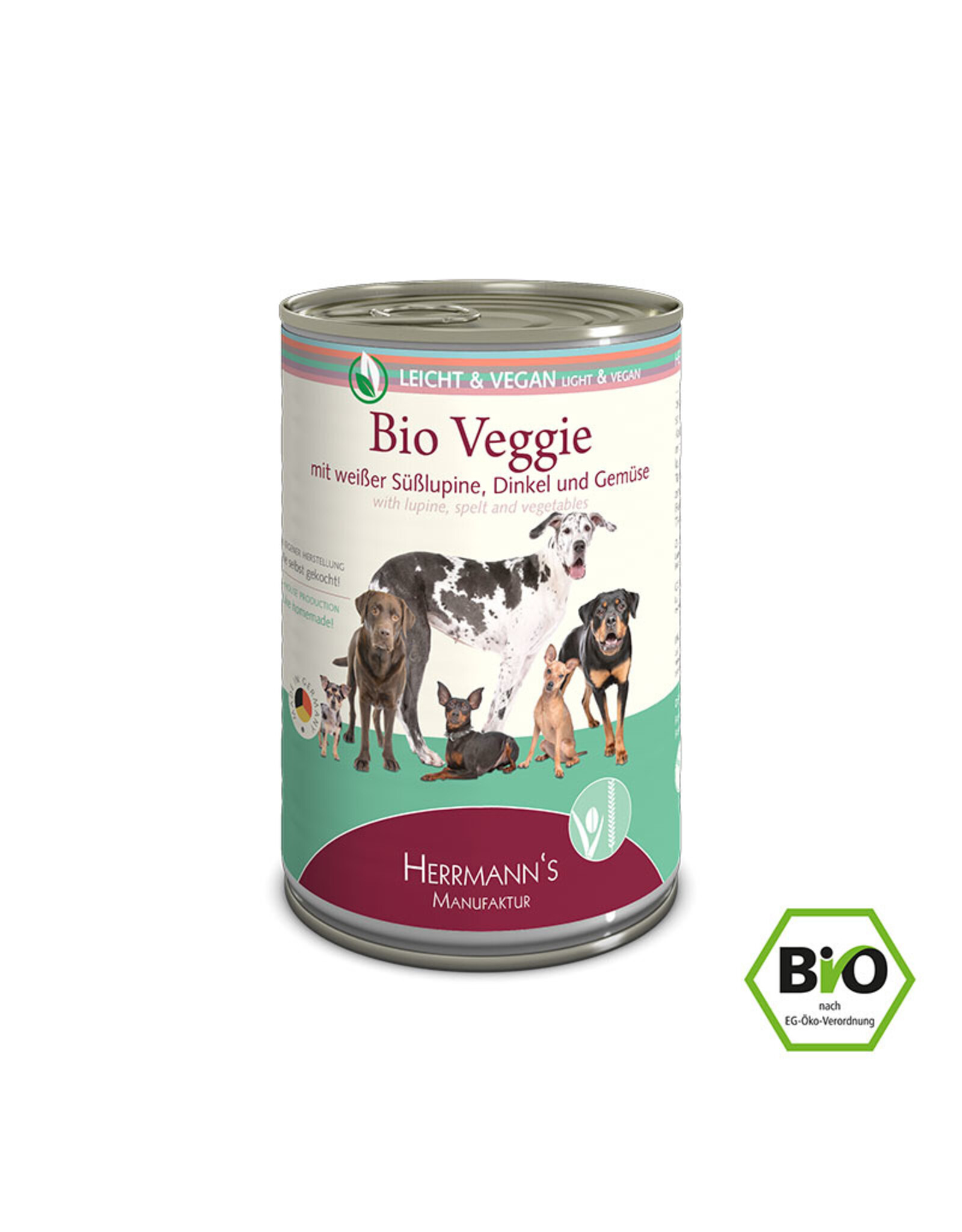 Herrmanns Herrmanns Bio Veggie mit weißer Süßlupine, Dinkel und Gemüse 400g