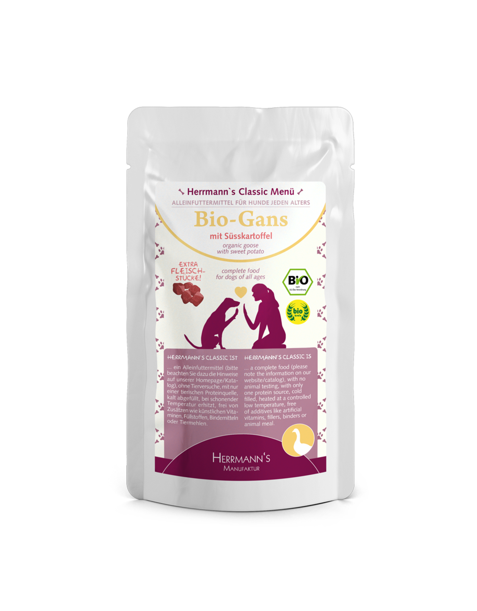 Herrmanns Herrmanns Bio-Gans mit Süßkartoffeln 130g