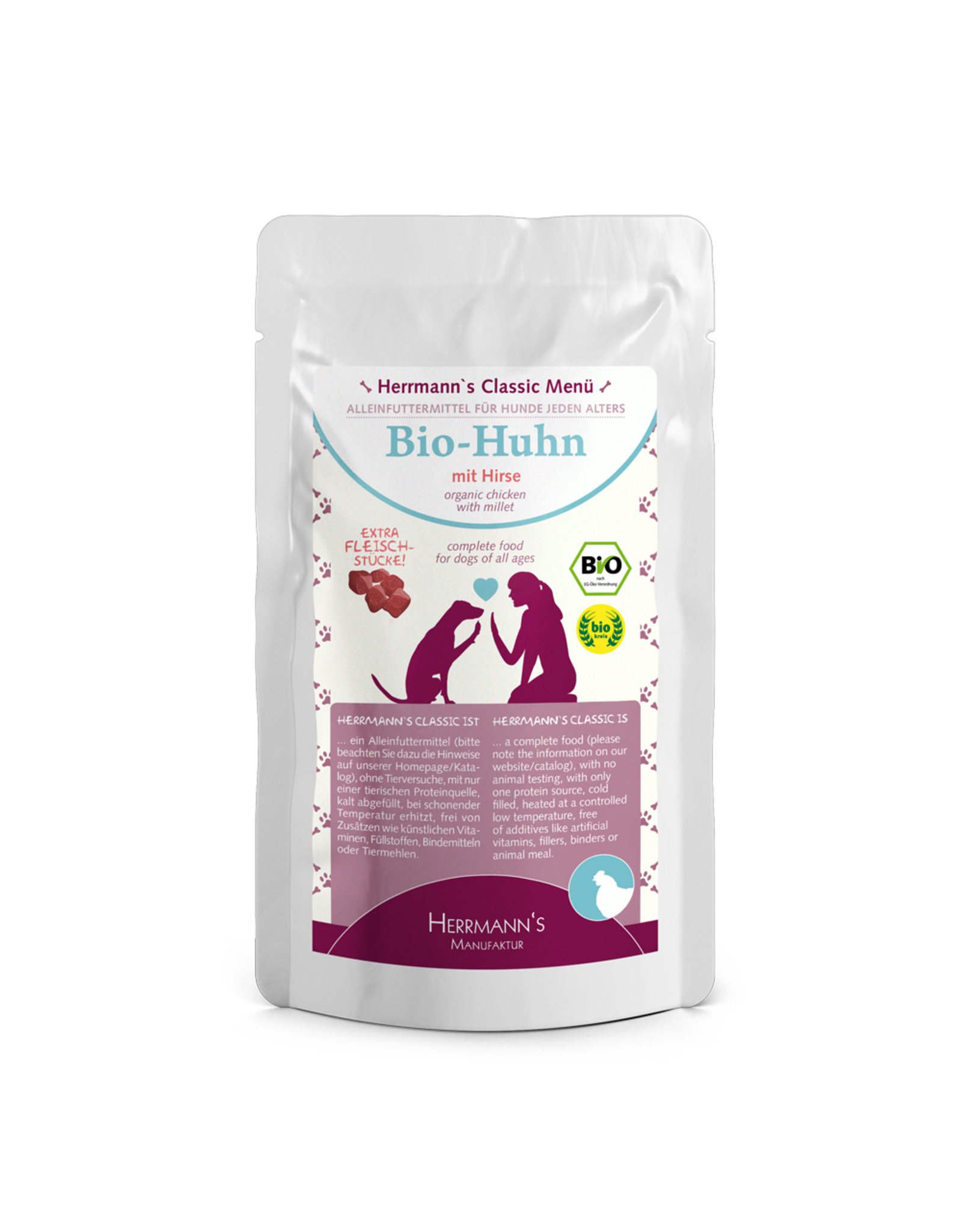 Herrmanns Herrmanns Bio-Huhn mit Hirse 130g