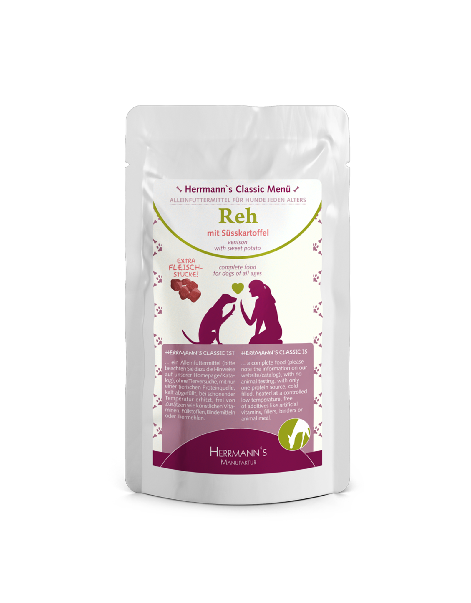 Herrmanns Herrmanns Reh mit Süßkartoffeln 130g