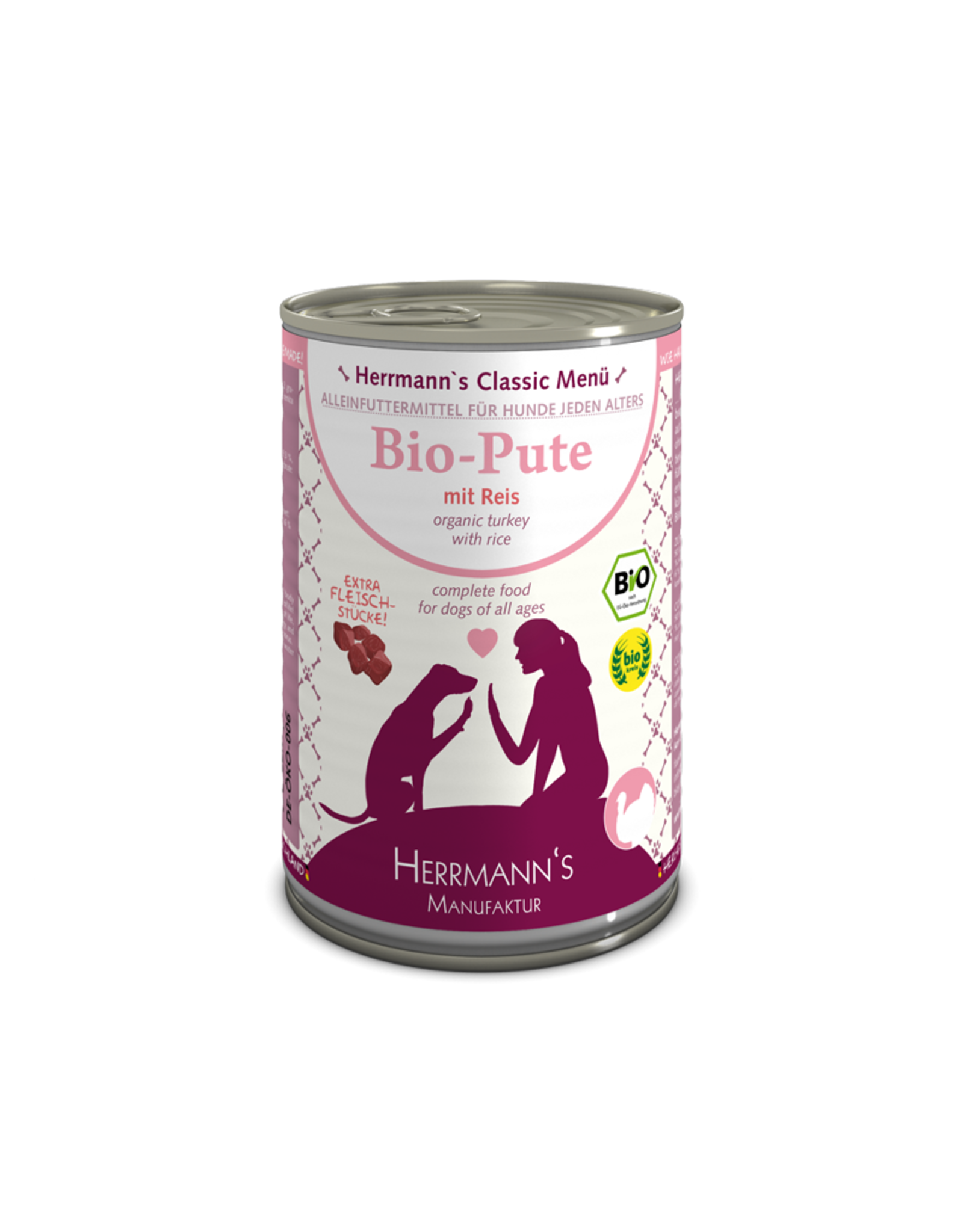 Herrmanns Herrmanns Bio-Pute mit Reis 400g