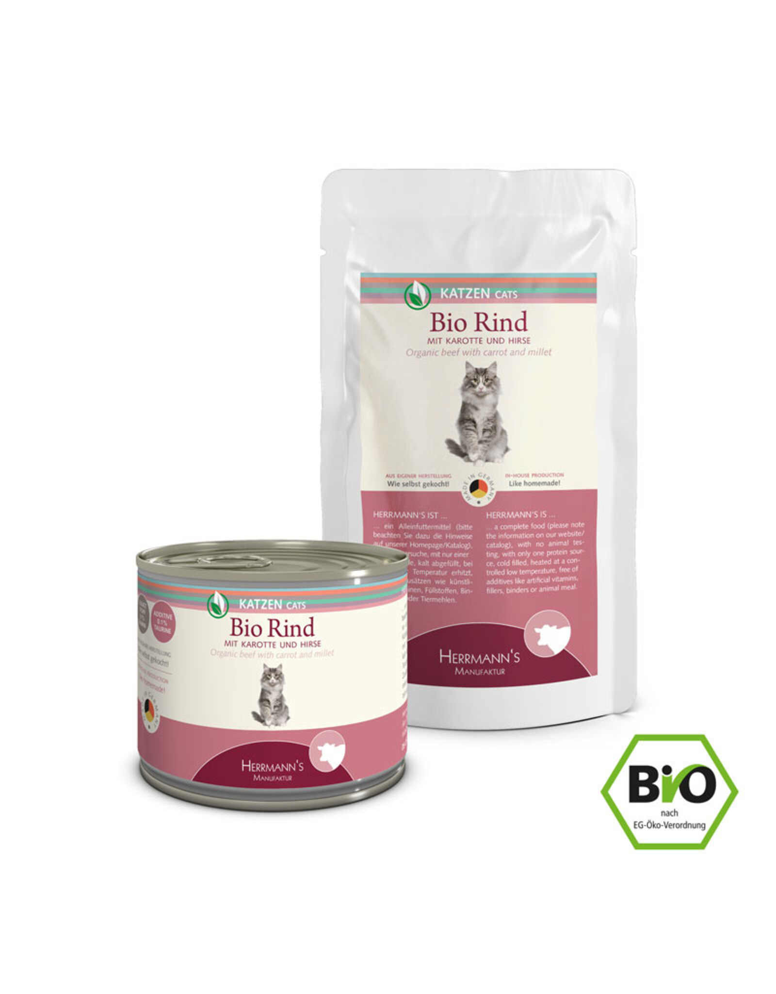 Herrmanns Herrmanns Katze - Bio Rind mit Karotte