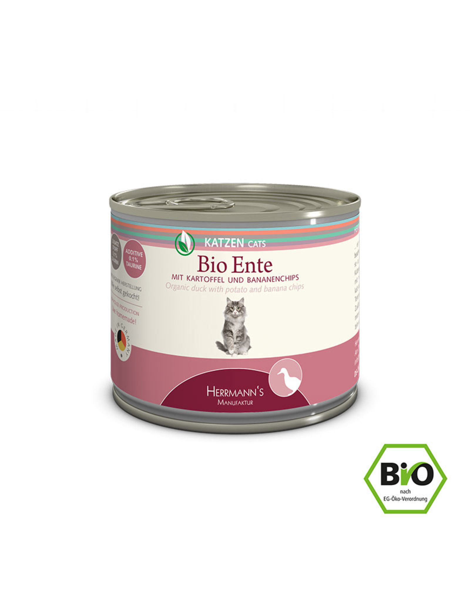 Herrmanns Herrmanns Katze - Bio Ente mit Kartoffeln und Bananenchips