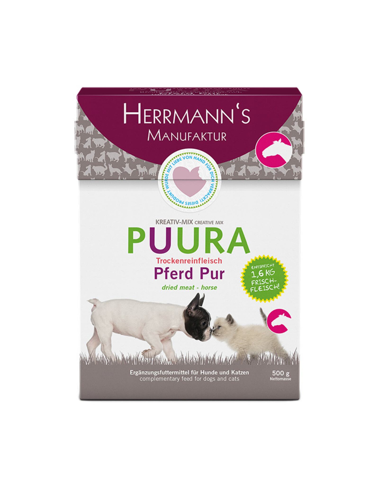 Herrmanns Herrmanns Puura Pferd Trockenfleisch Pur