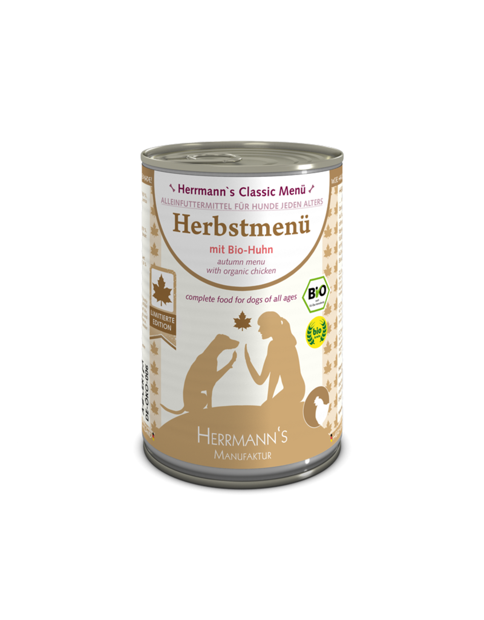 Herrmanns Herrmanns Herbst-Menü Bio-Huhn mit Nudeln 400g