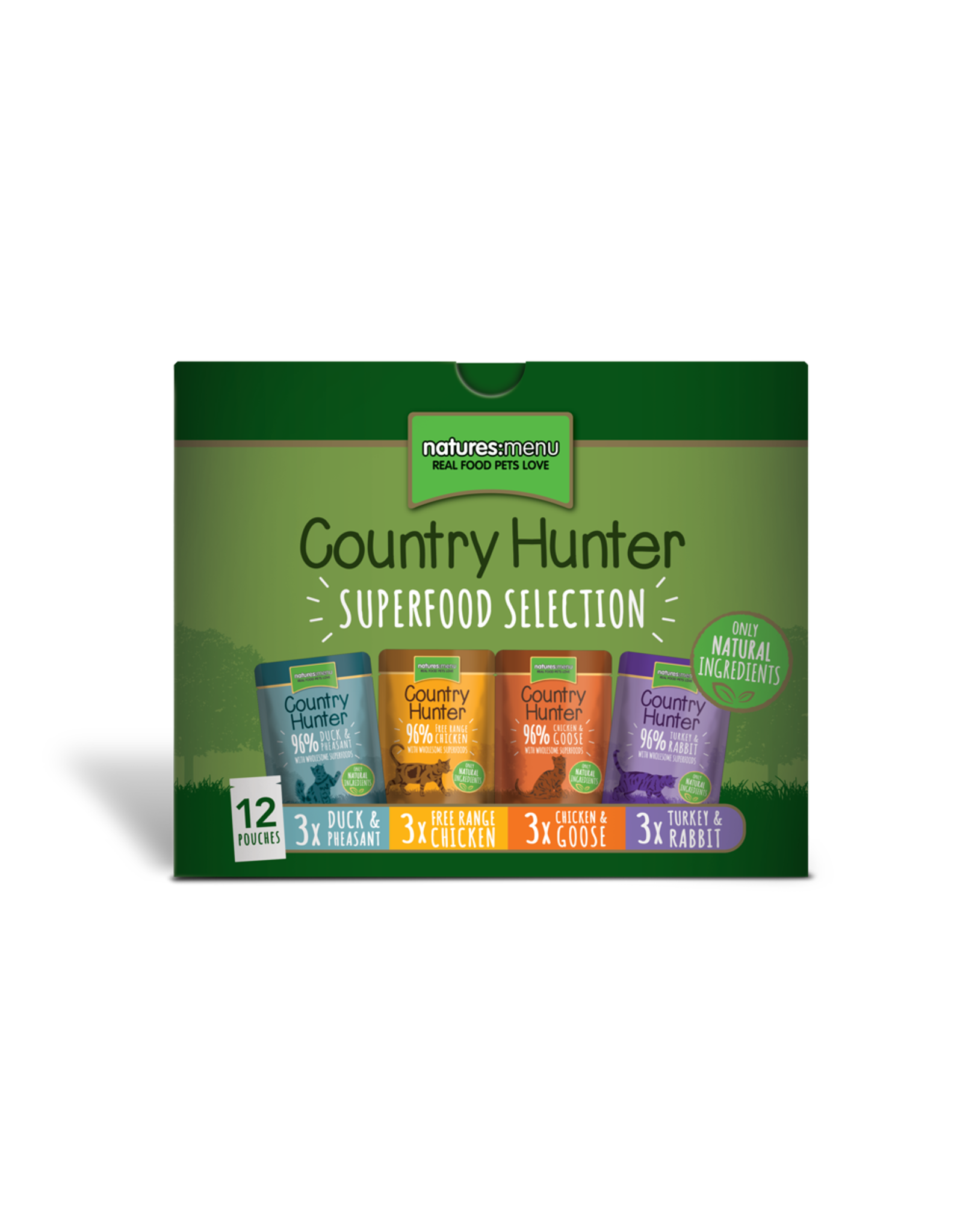Natures Menu Natures Menu Country Hunter Multipack Katzenfutter 12x85g