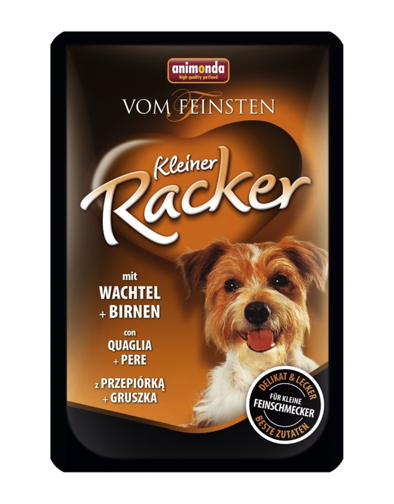 Animonda Animonda Dog Kleine Racker Wachtel & Birnen 85g Frischebeutel