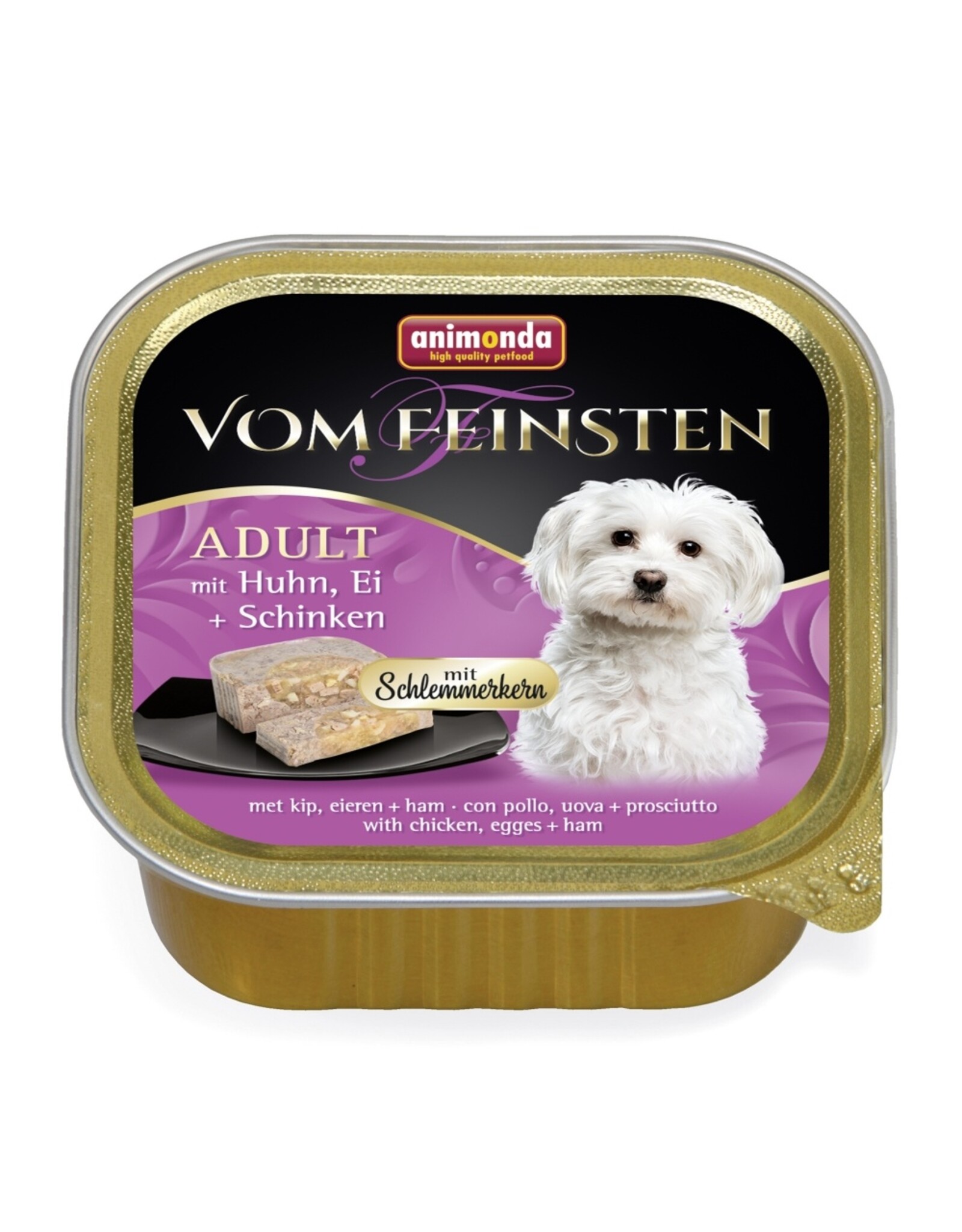 Animonda Animonda Dog Vom Feinsten Schlemmerkern mit Huhn, Ei & Schinken 150g