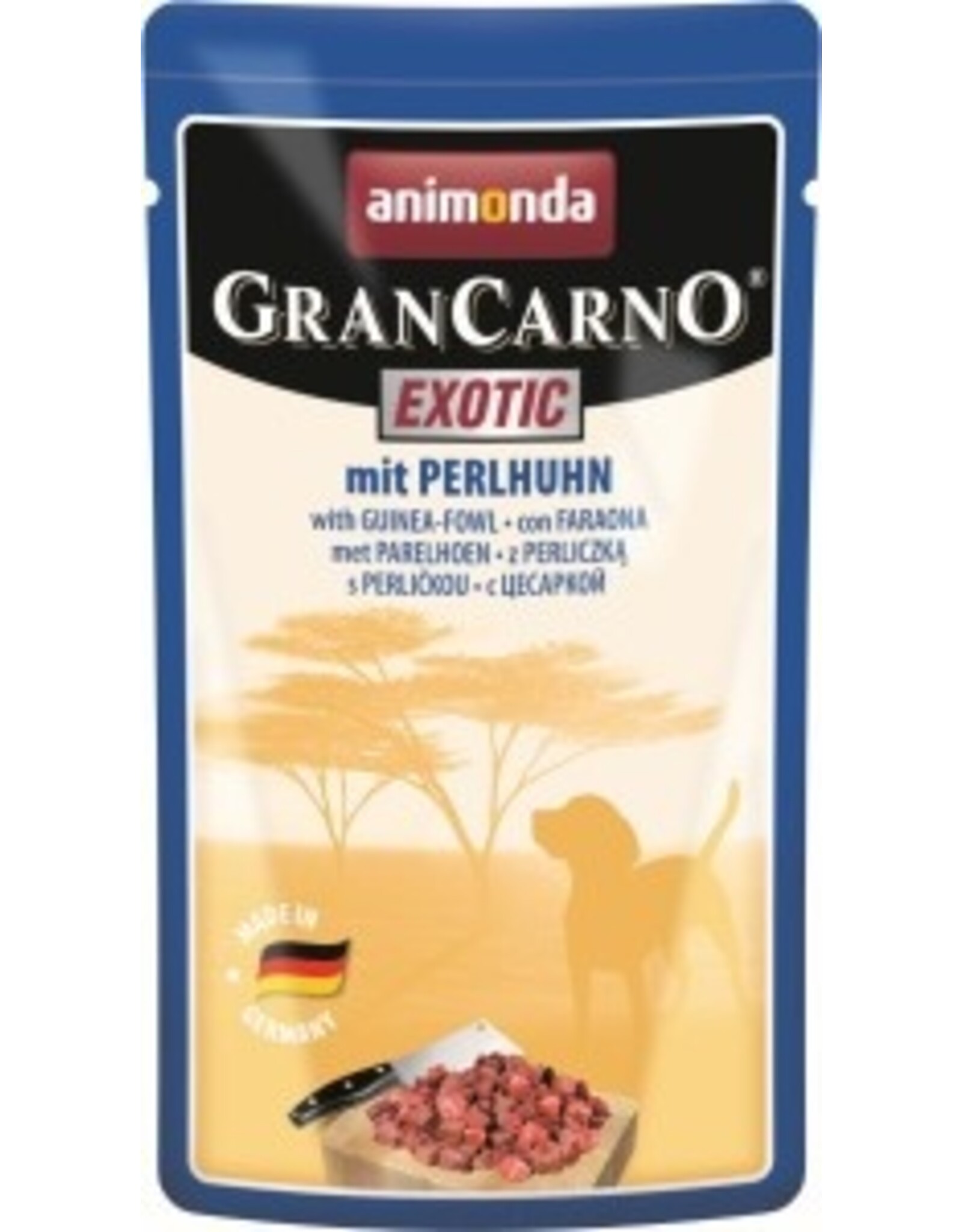 Animonda Animonda Dog GranCarno Exotic mit Perlhuhn 125g Portionsbeutel