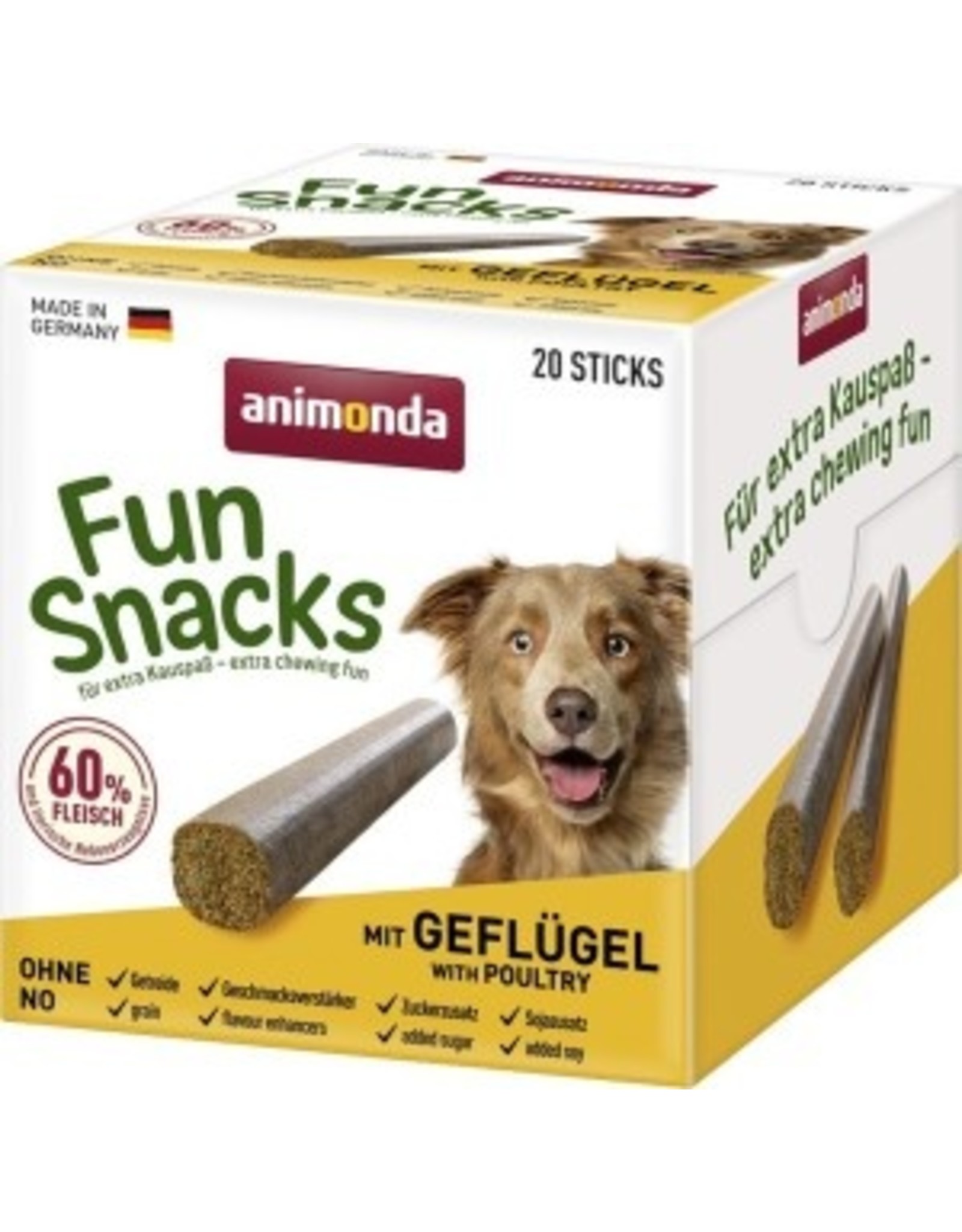 Animonda Animona Dog Fun Snacks mit Geflügel 20 Sticks