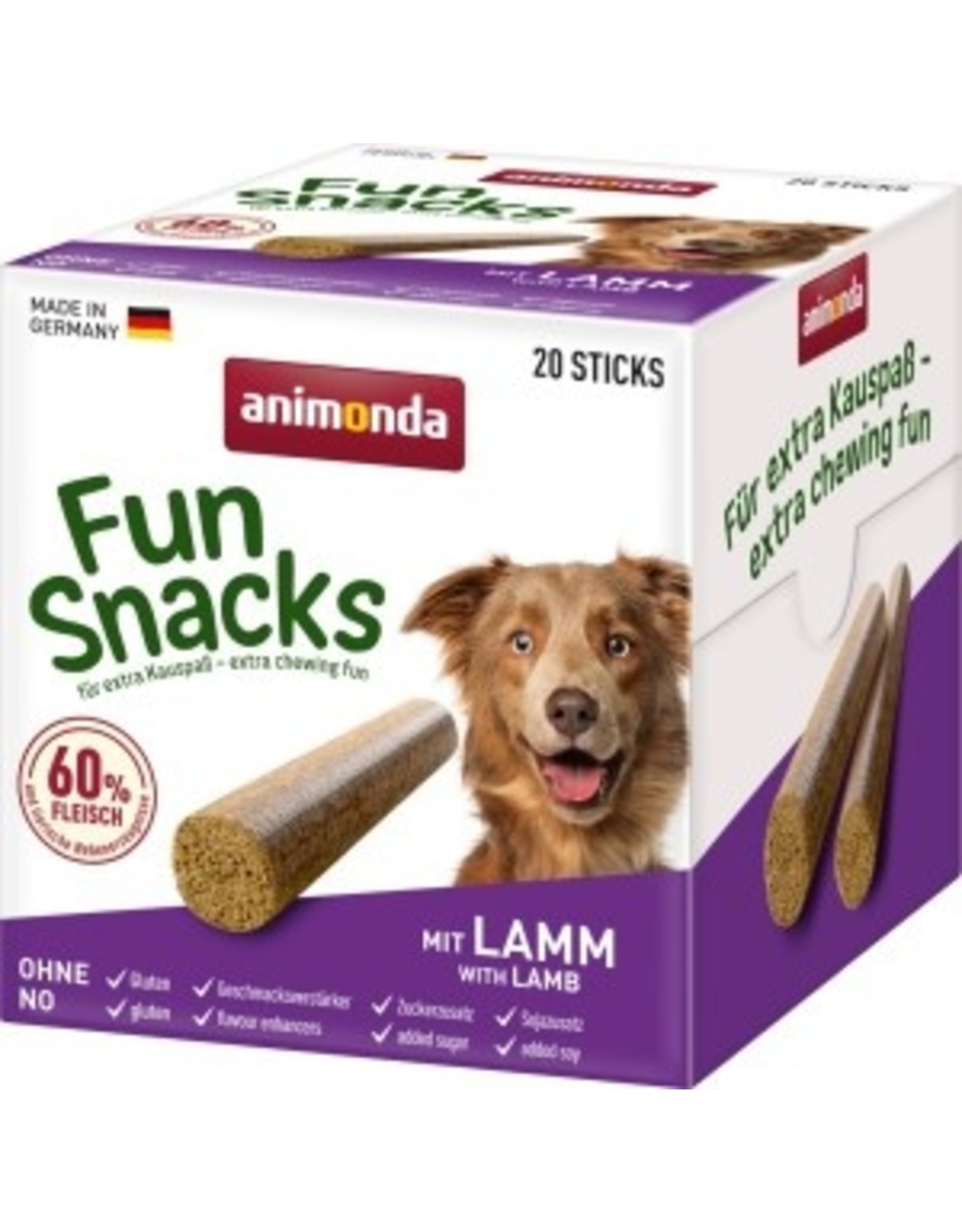 Animonda Animona Dog Fun Snacks mit Lamm 20 Sticks
