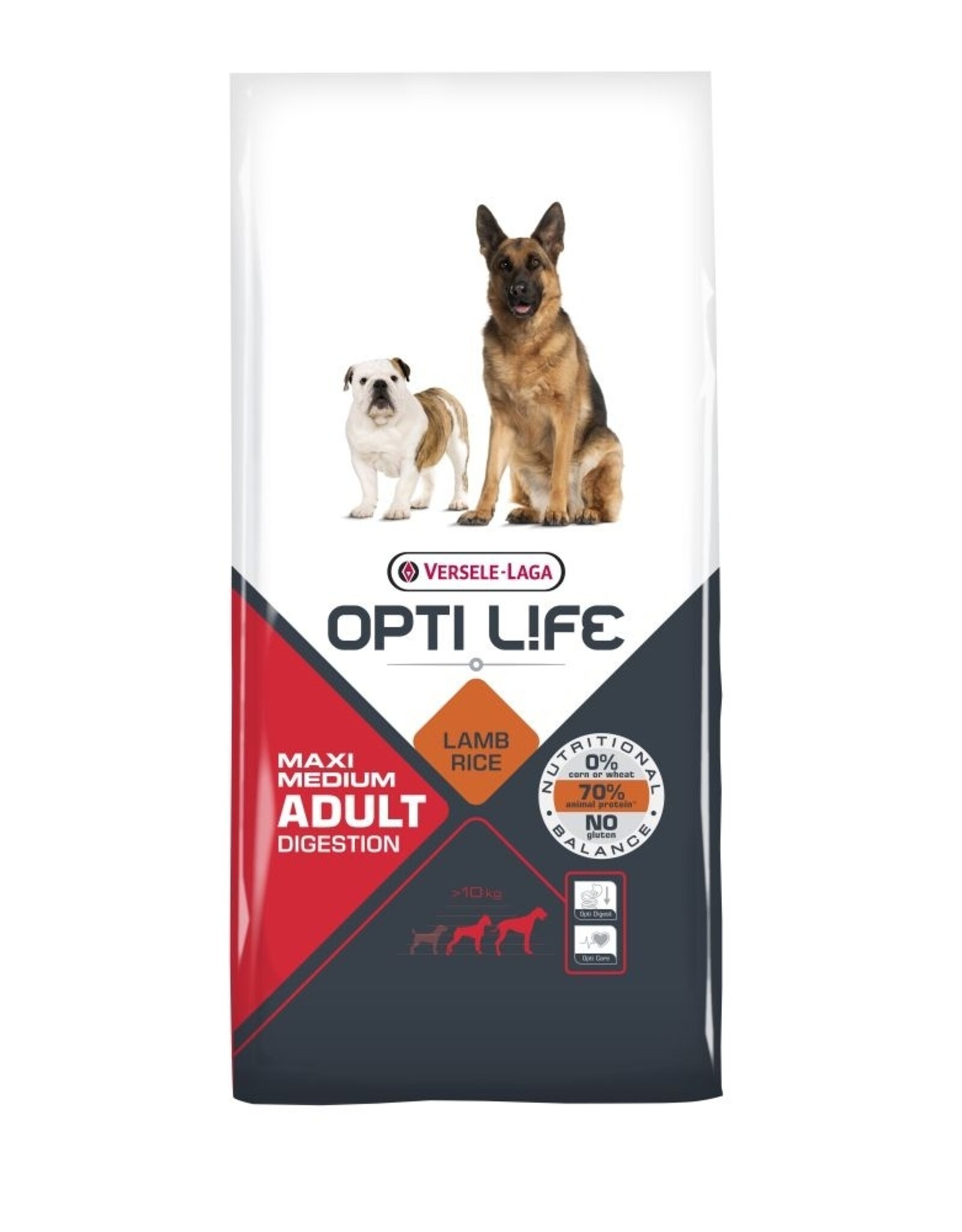 Bento-Kronen Opti Life Adult Digestion  12,5kg