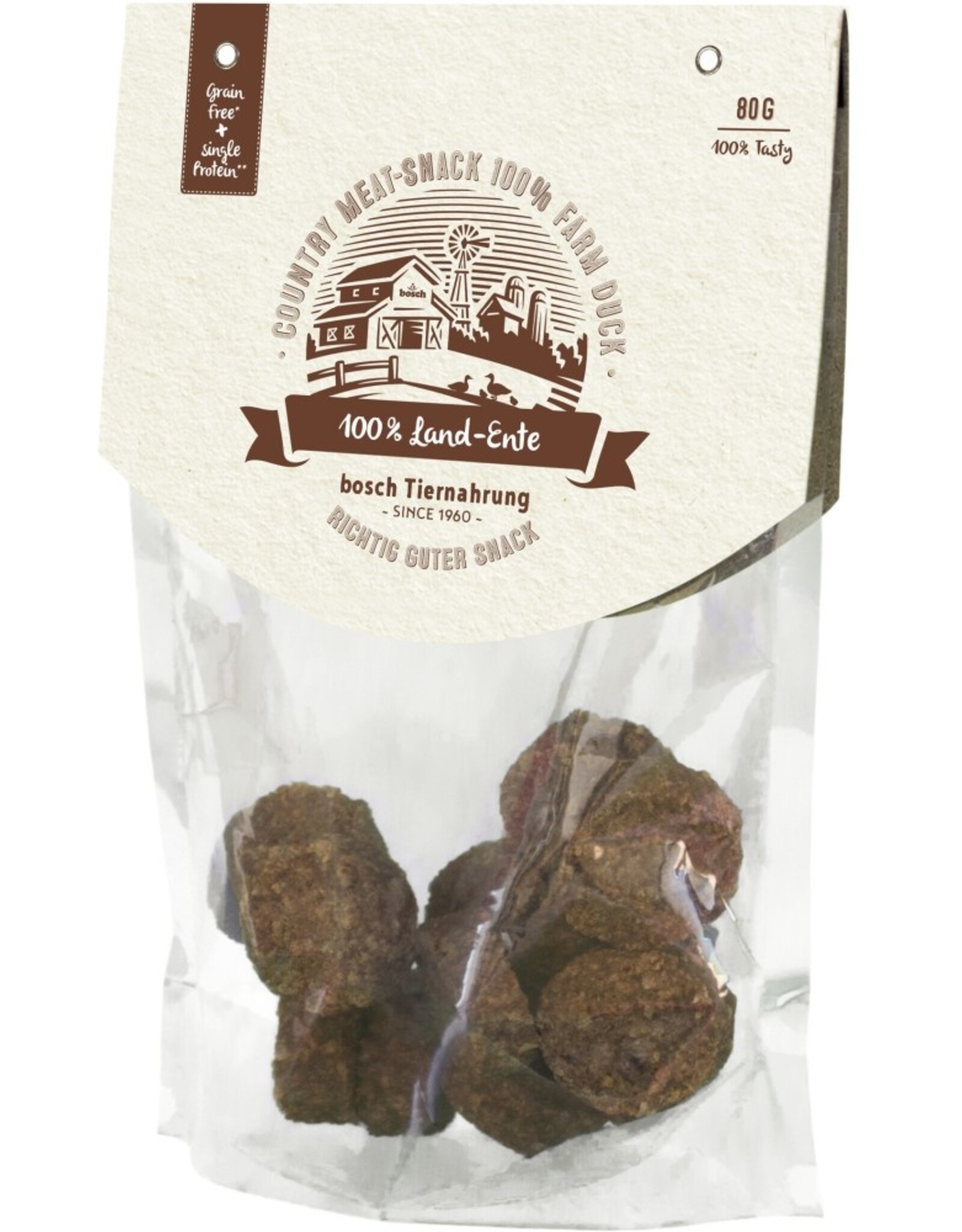 Bosch Bosch Country Meat-Snack 100%  Land-Ente 80g