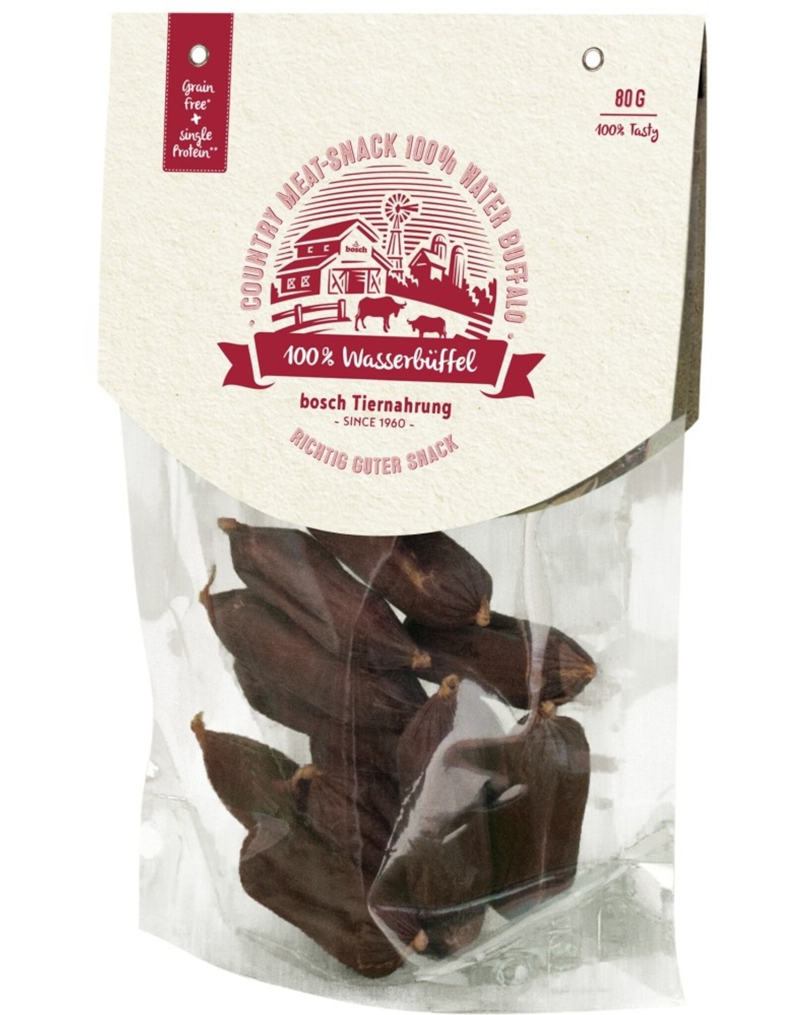 Bosch Bosch Country Meat-Snack 100% Wasserbüffel 80g