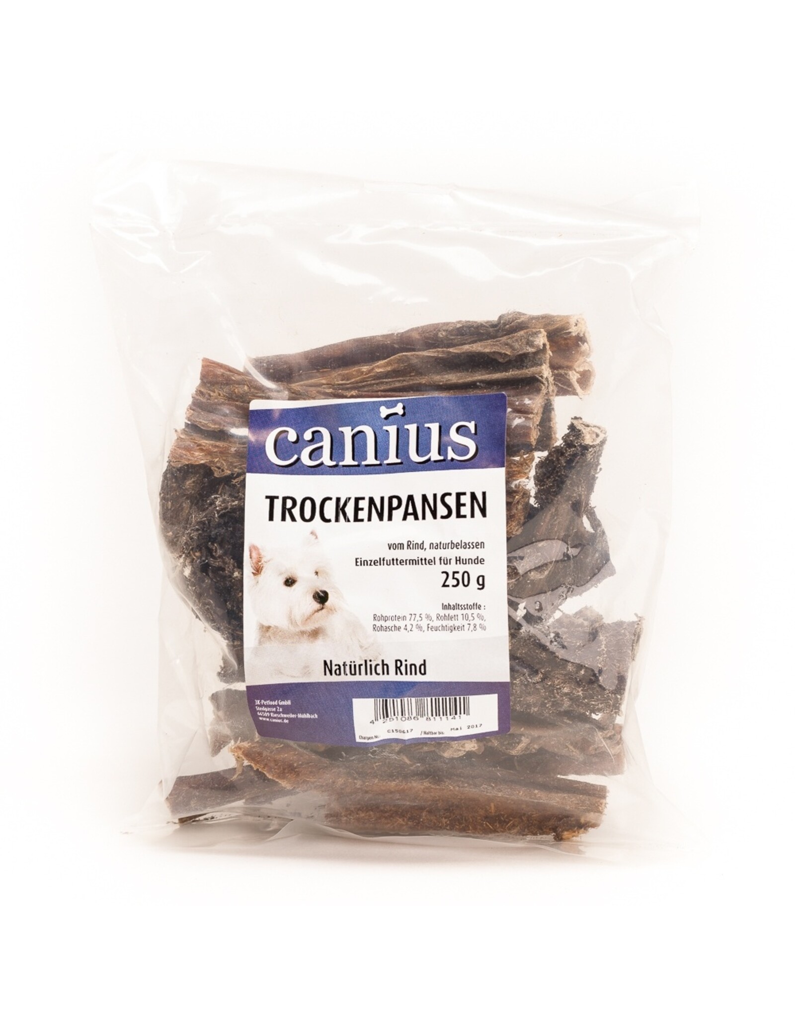 Canius Snacks Canius Trockenpansen vom Rind 250g