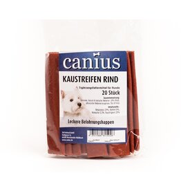 Canius Snacks Canius Kaustreifen Rind, 20 Stück