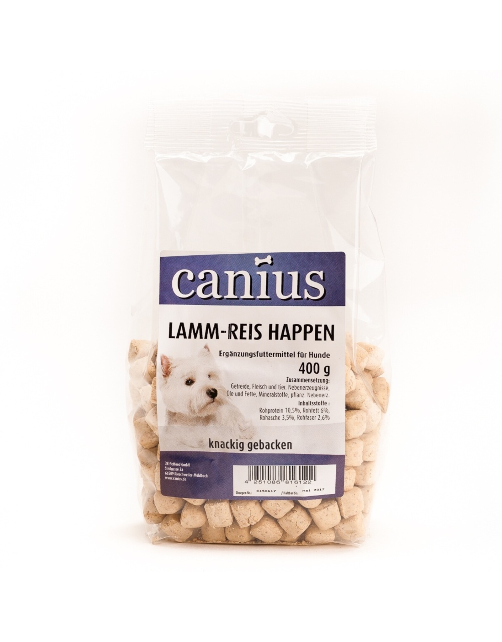 Canius Snacks Canius Lamm & Reis Happen 400g