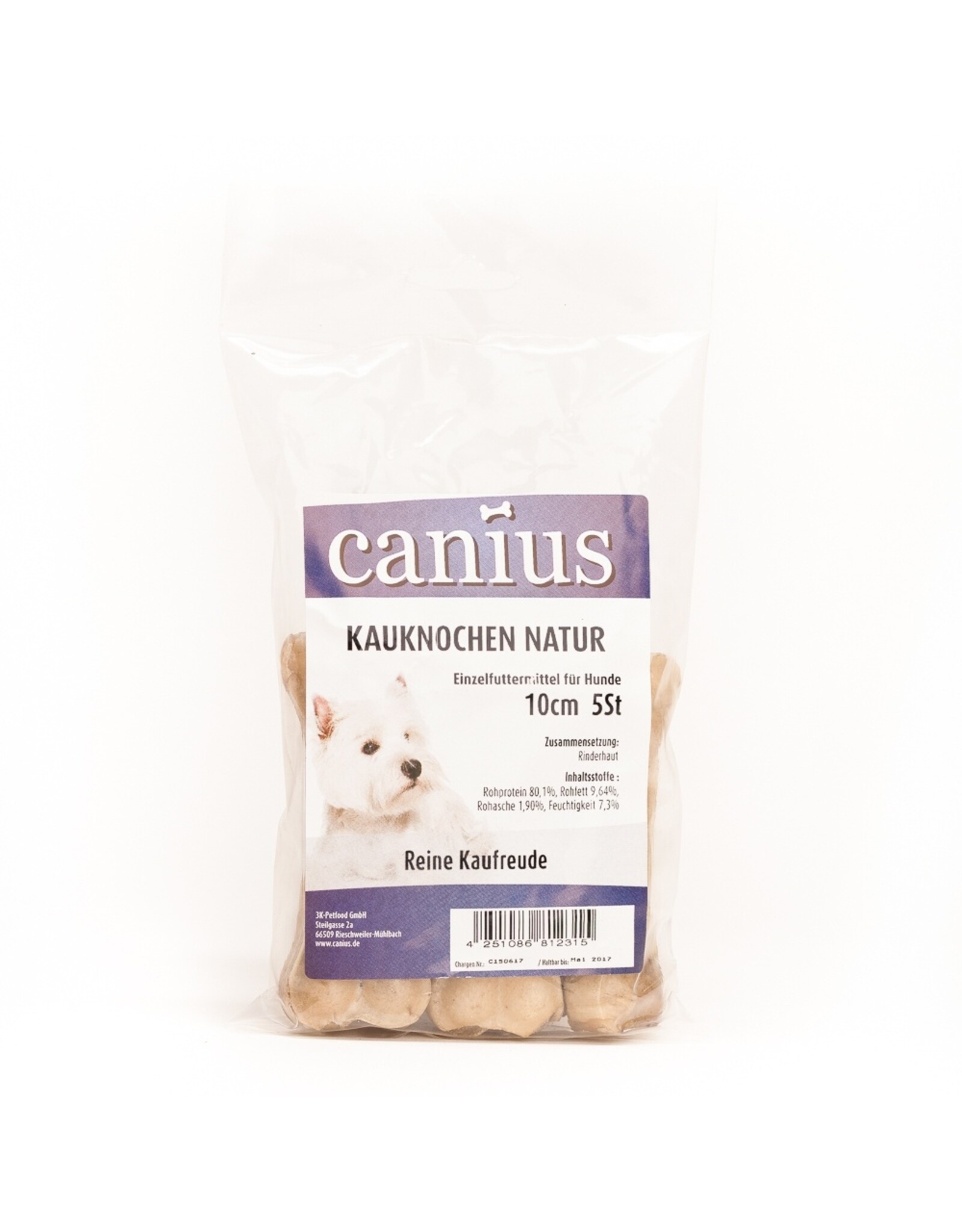 Canius Snacks Canius Kauknochen gepresst 10cm 5St
