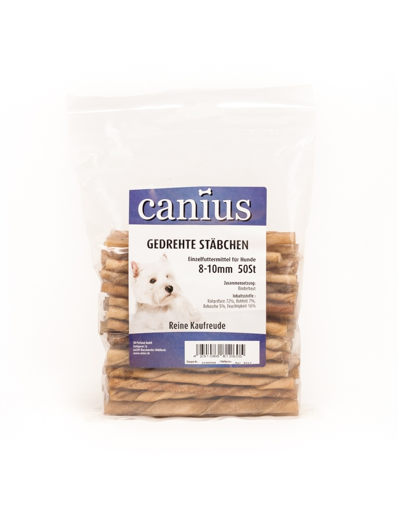 Canius Snacks Canius Gedrehte Stäbchen 8-10mm 50St