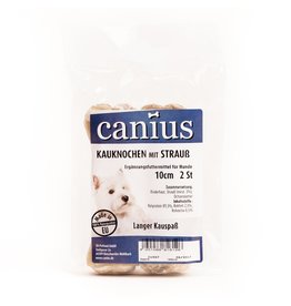 Canius Snacks Canius Kauknochen gefüllt mit Strauß 10cm 2er