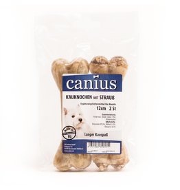 Canius Snacks Canius Kauknochen gefüllt mit Strauß 12cm 2er