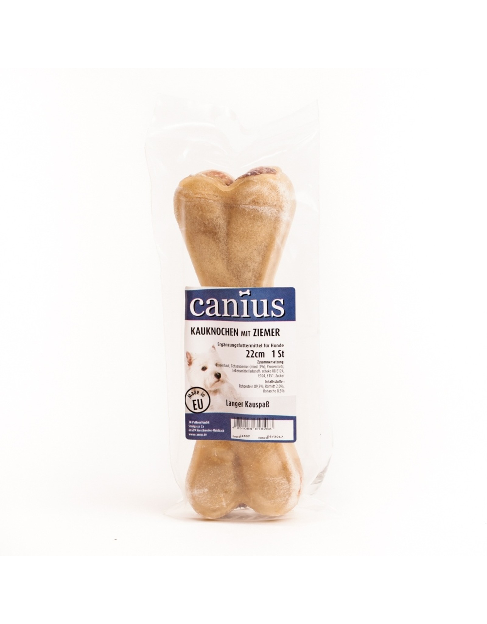 Canius Snacks Canius Kauknochen gefüllt mit Ziemer 22cm 1er