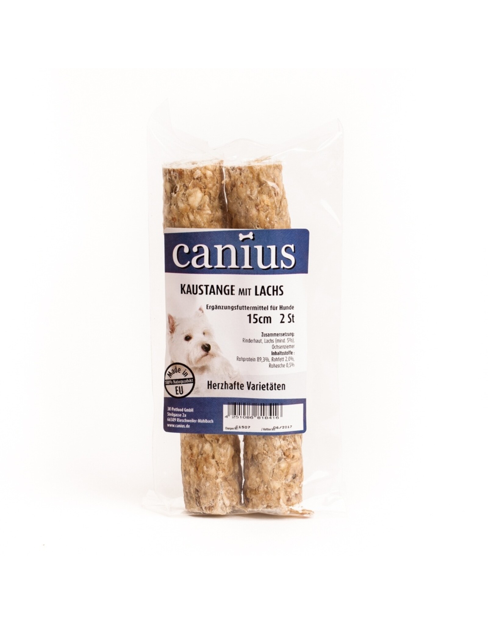 Canius Snacks Canius Kaustange Lachs 15cm 2er