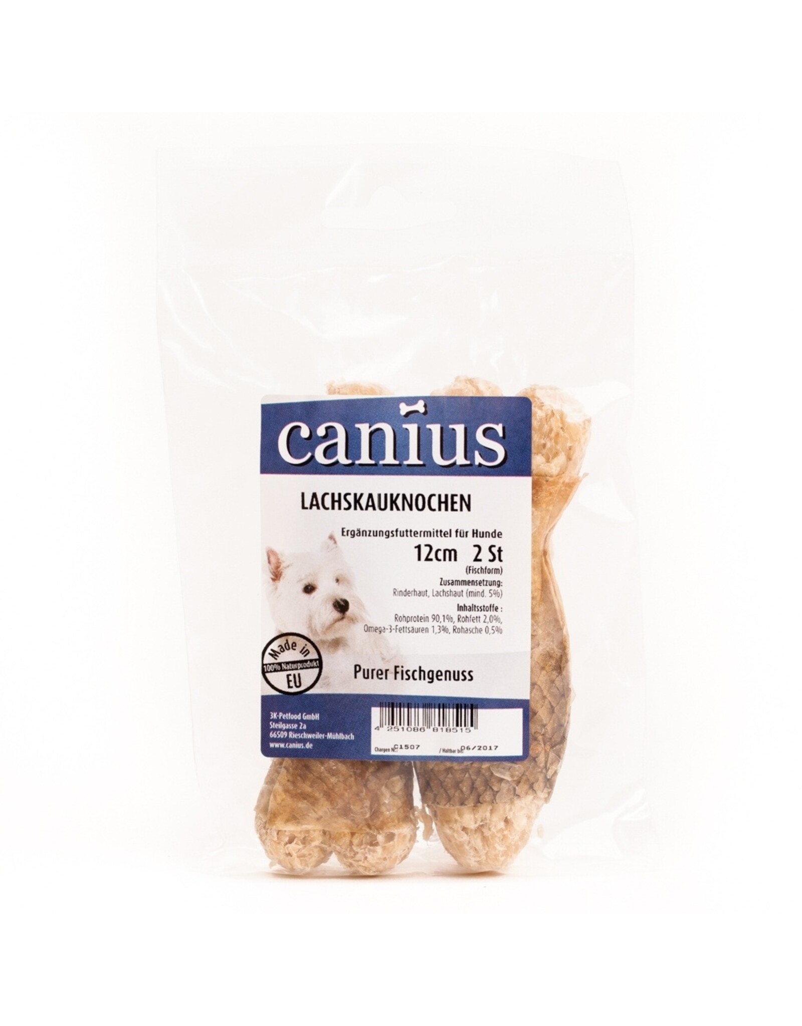 Canius Snacks Canius Lachskausnack in Fischform 12cm 2er