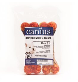 Canius Snacks Canius Lachskauknochen orange 12cm 2er
