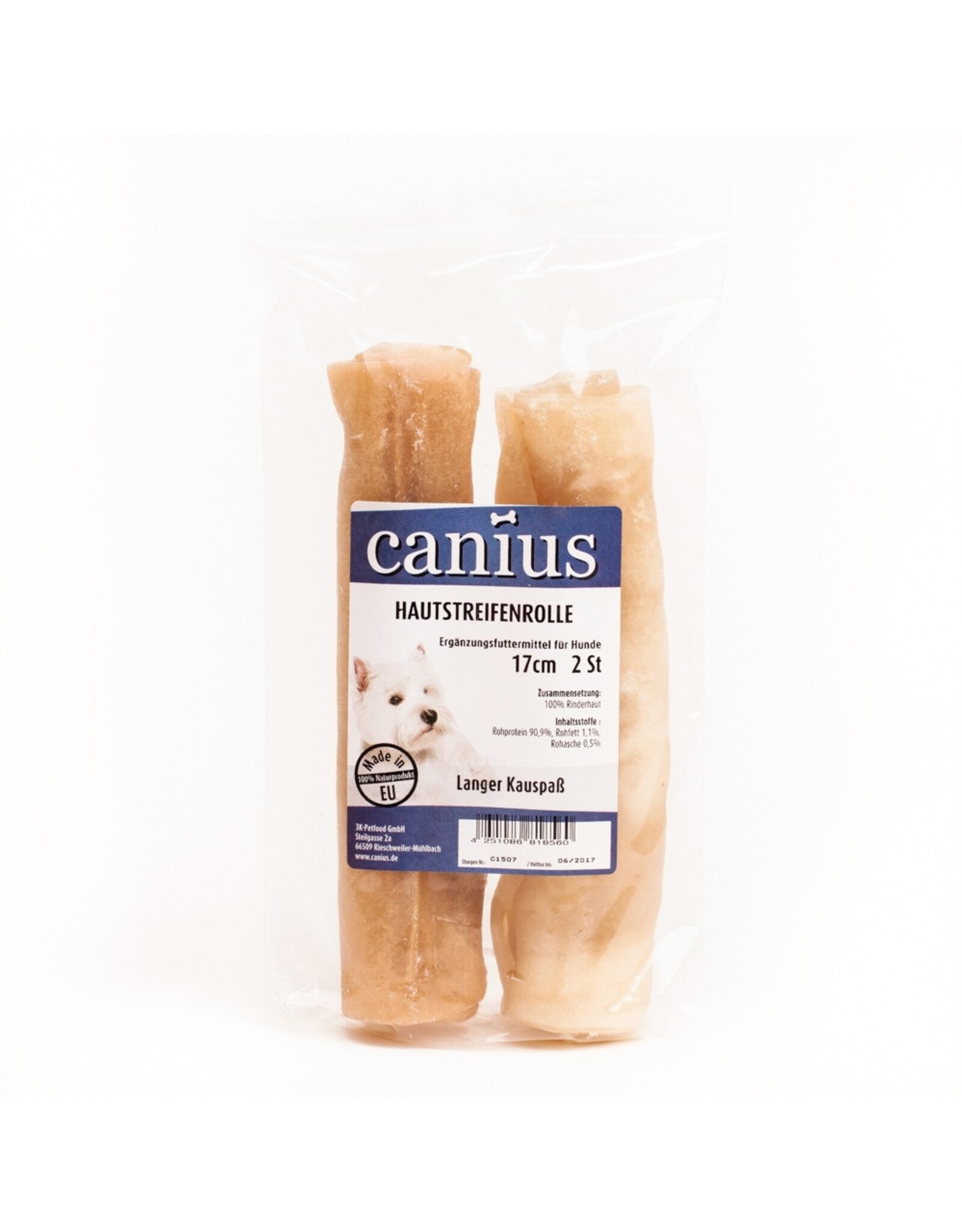 Canius Snacks Canius Hautstreifenrolle 17cm 2er