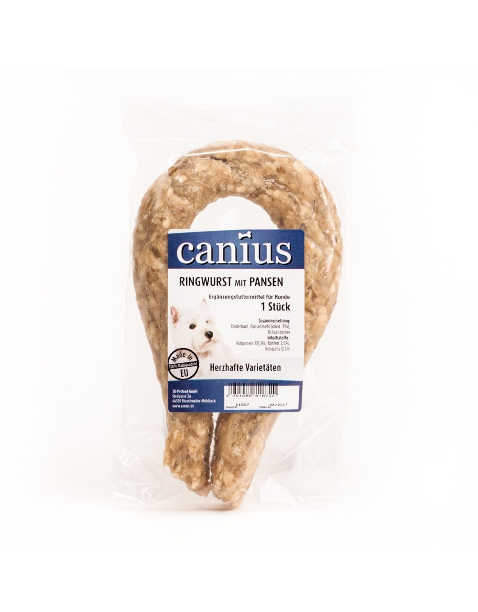 Canius Snacks Canius Ringwurst natur mit Pansen