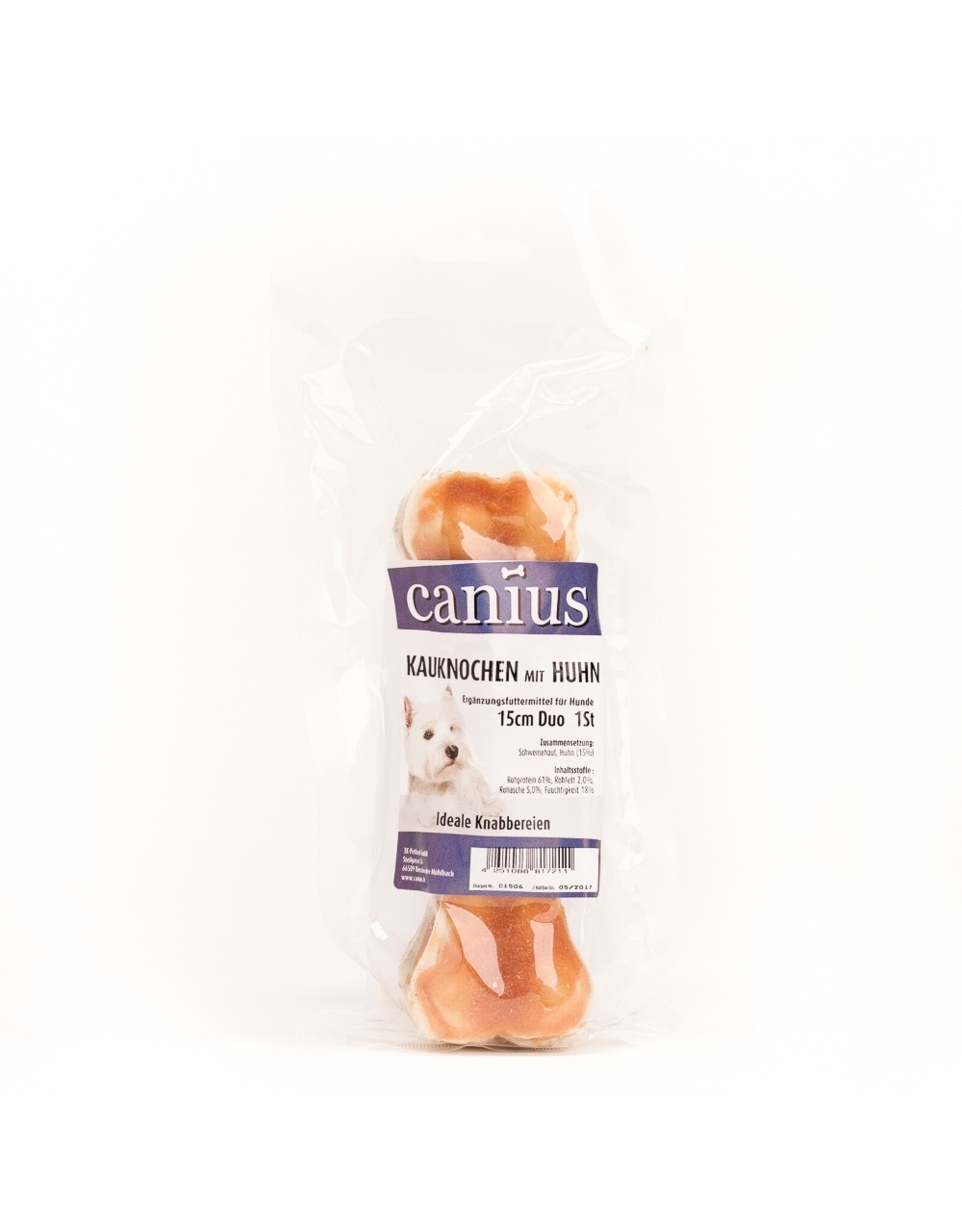 Canius Snacks Canius Kauknochen Huhn 15cm 2St