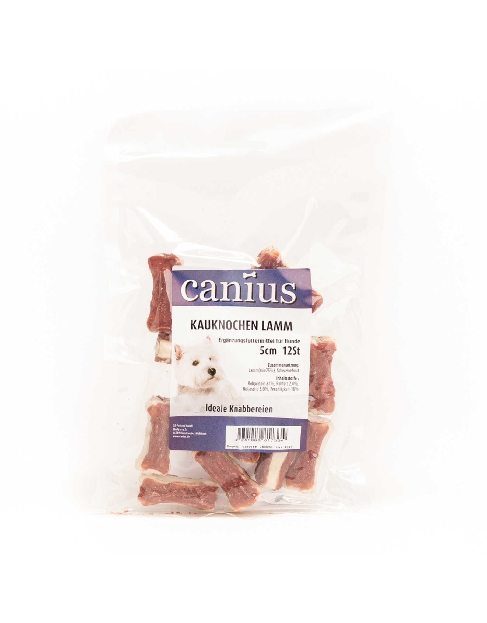 Canius Snacks Canius Kauknochen Lamm 5cm 12St