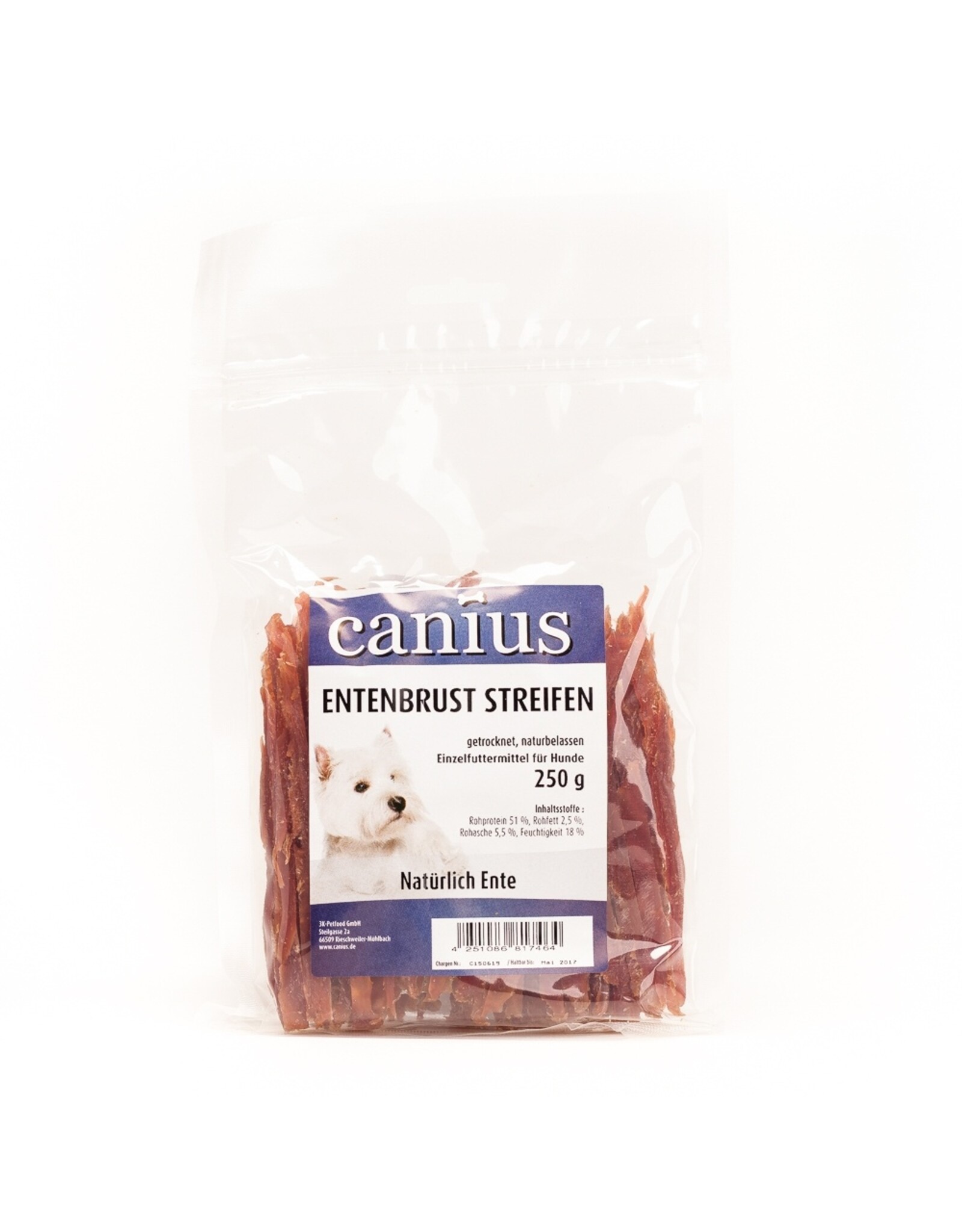 Canius Snacks Canius Entenbrust Streifen 250g