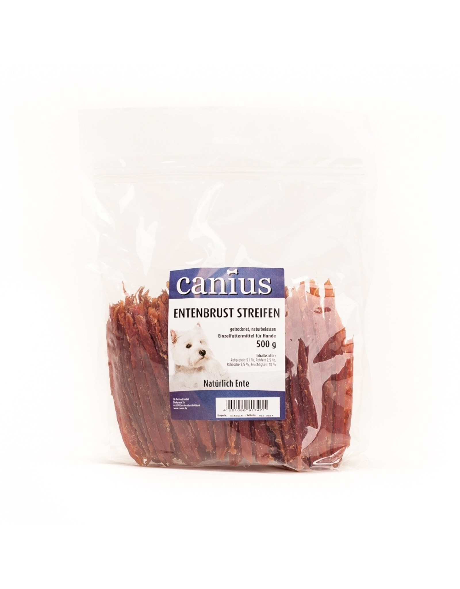 Canius Snacks Canius Entenbrust Streifen 500g