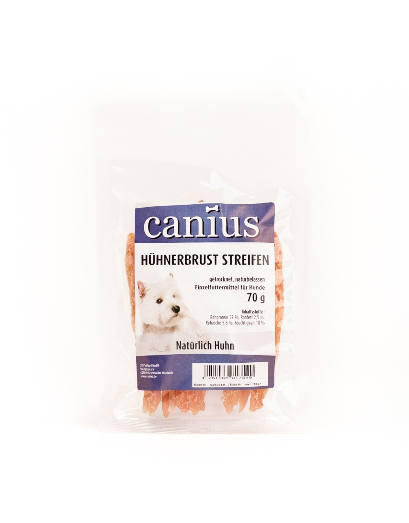 Canius Snacks Canius Hühnerbrust Streifen 70g