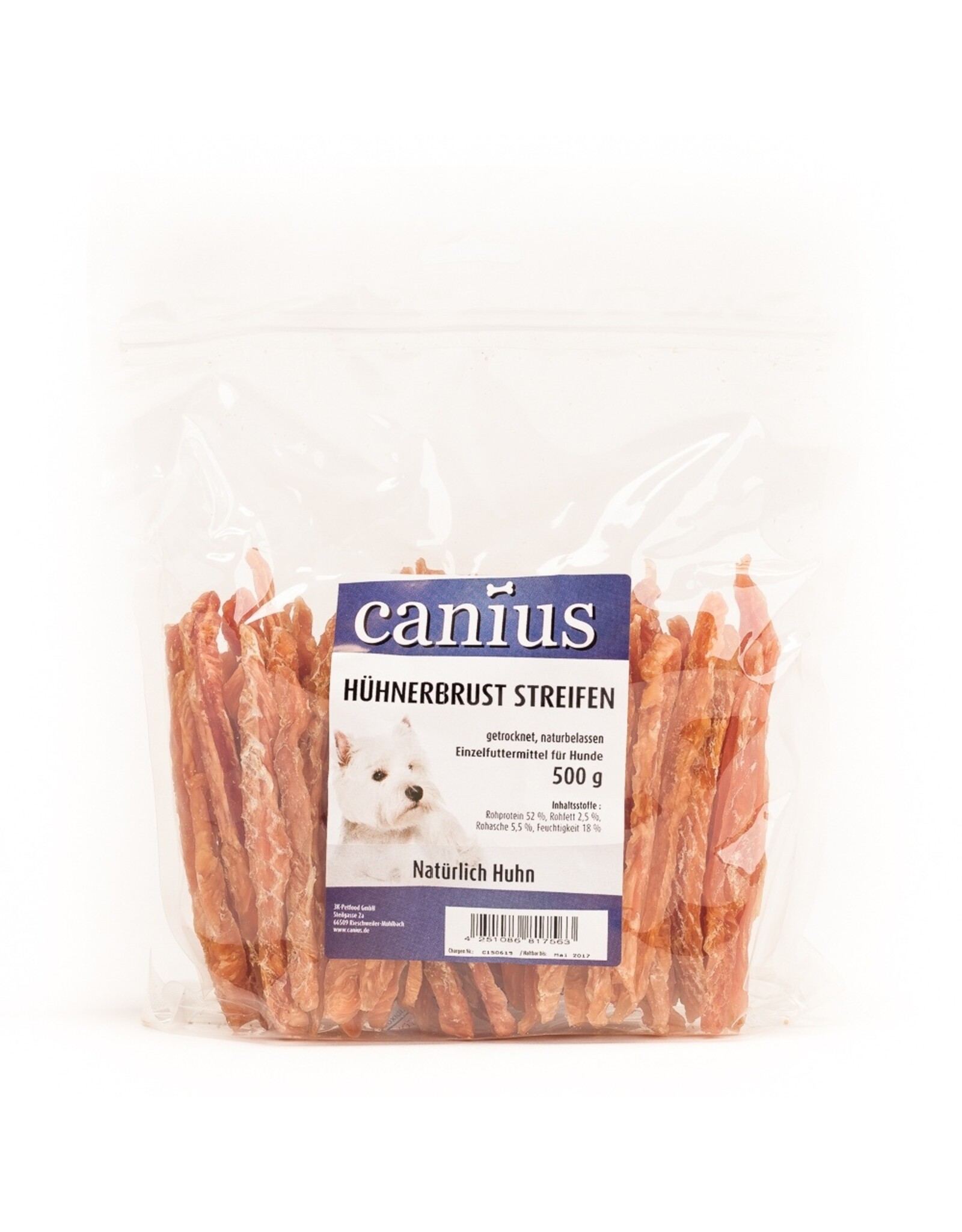 Canius Snacks Canius Hühnerbrust Streifen 500g
